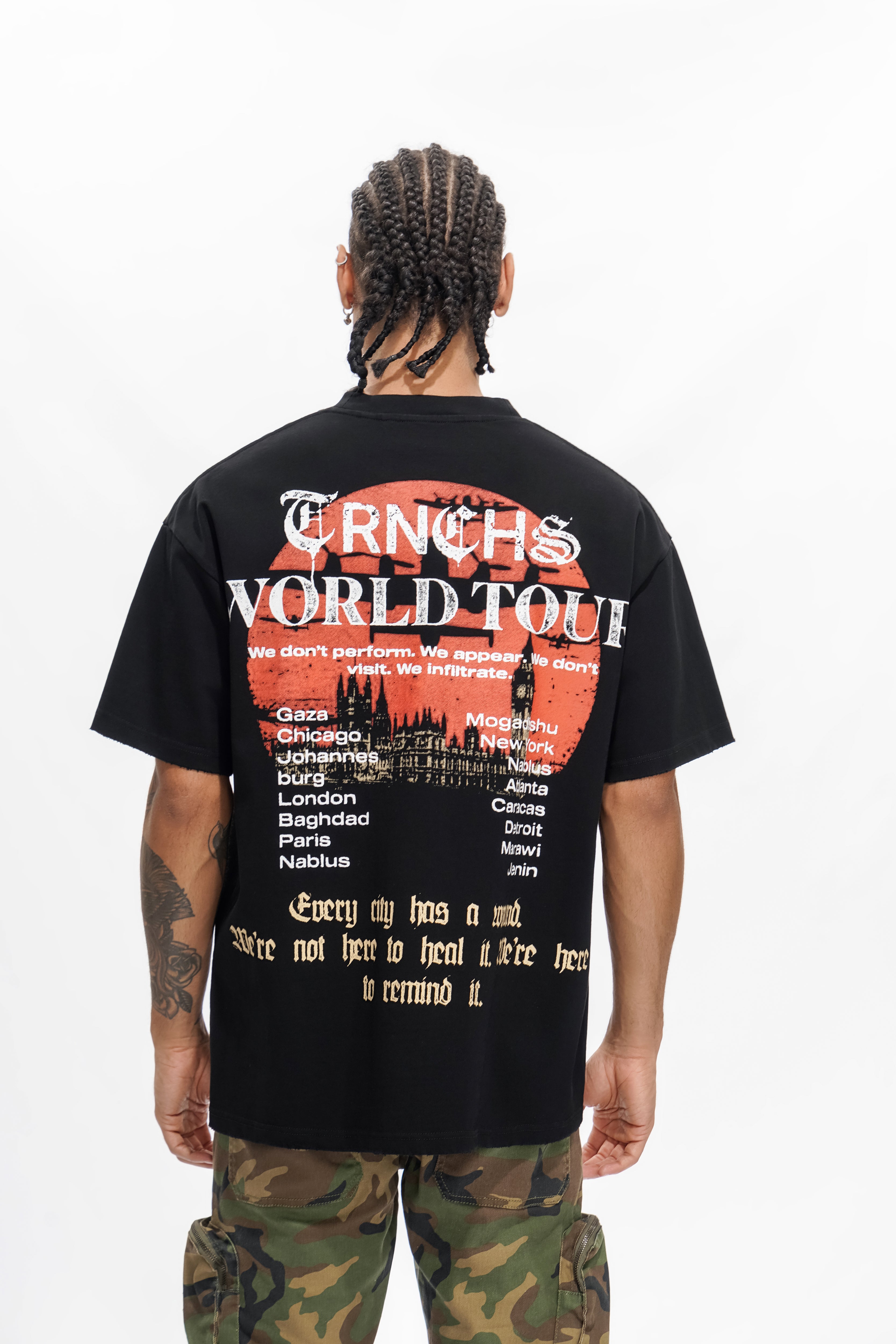 "WAR TOUR" Black Tee
