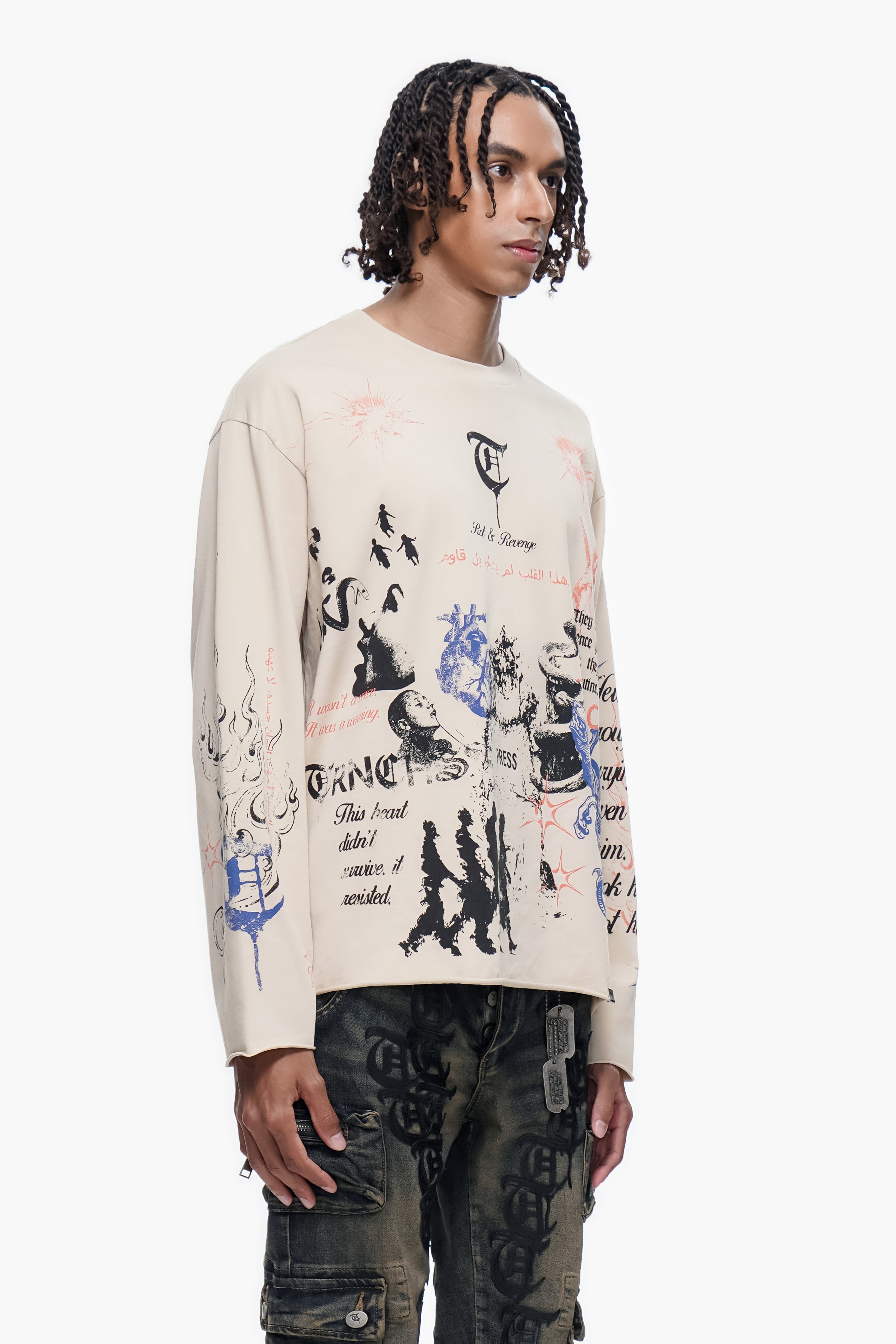 NOTES DE TERRAIN Manches longues blanches