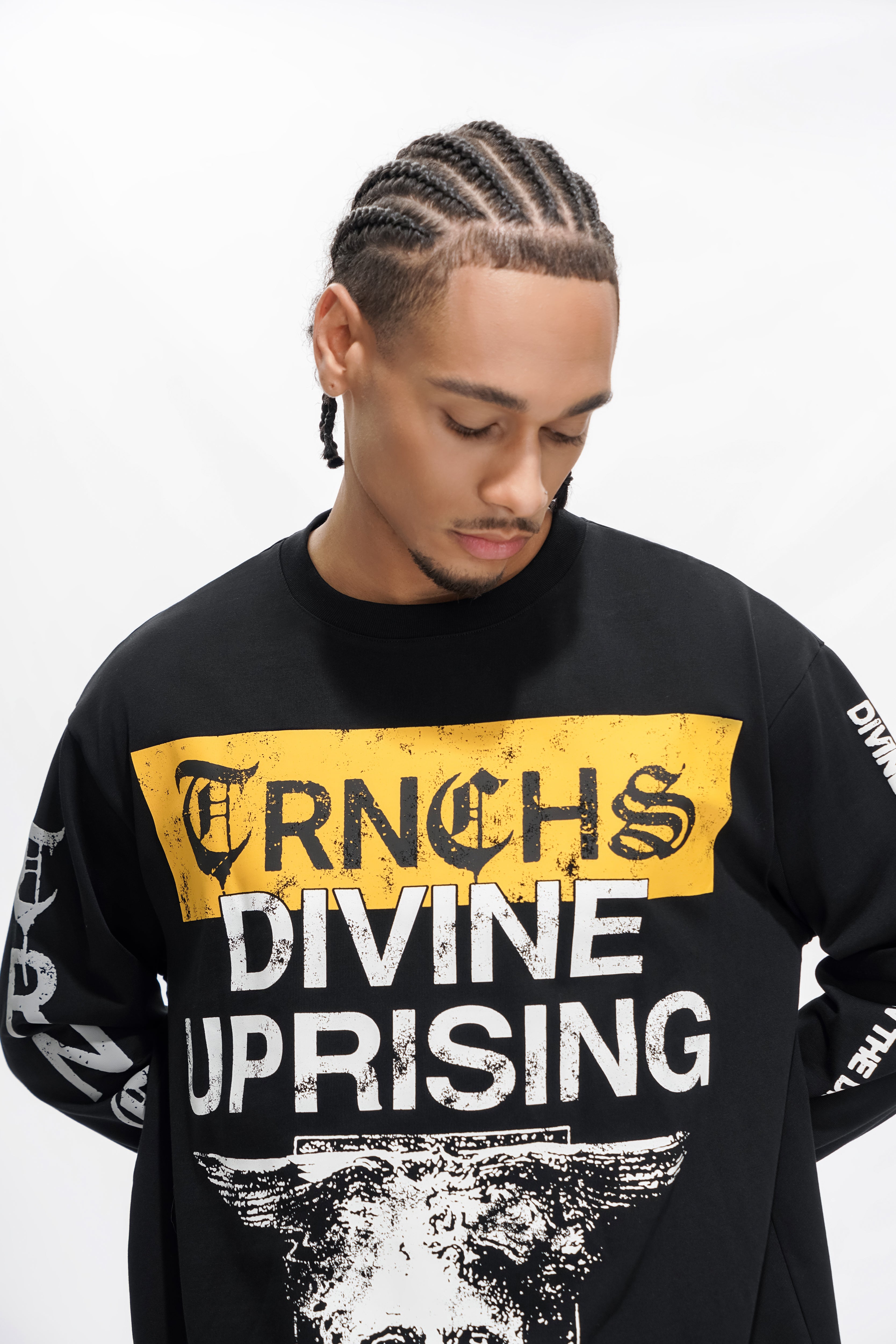 DIVINE UPRISING Black Long Sleeve