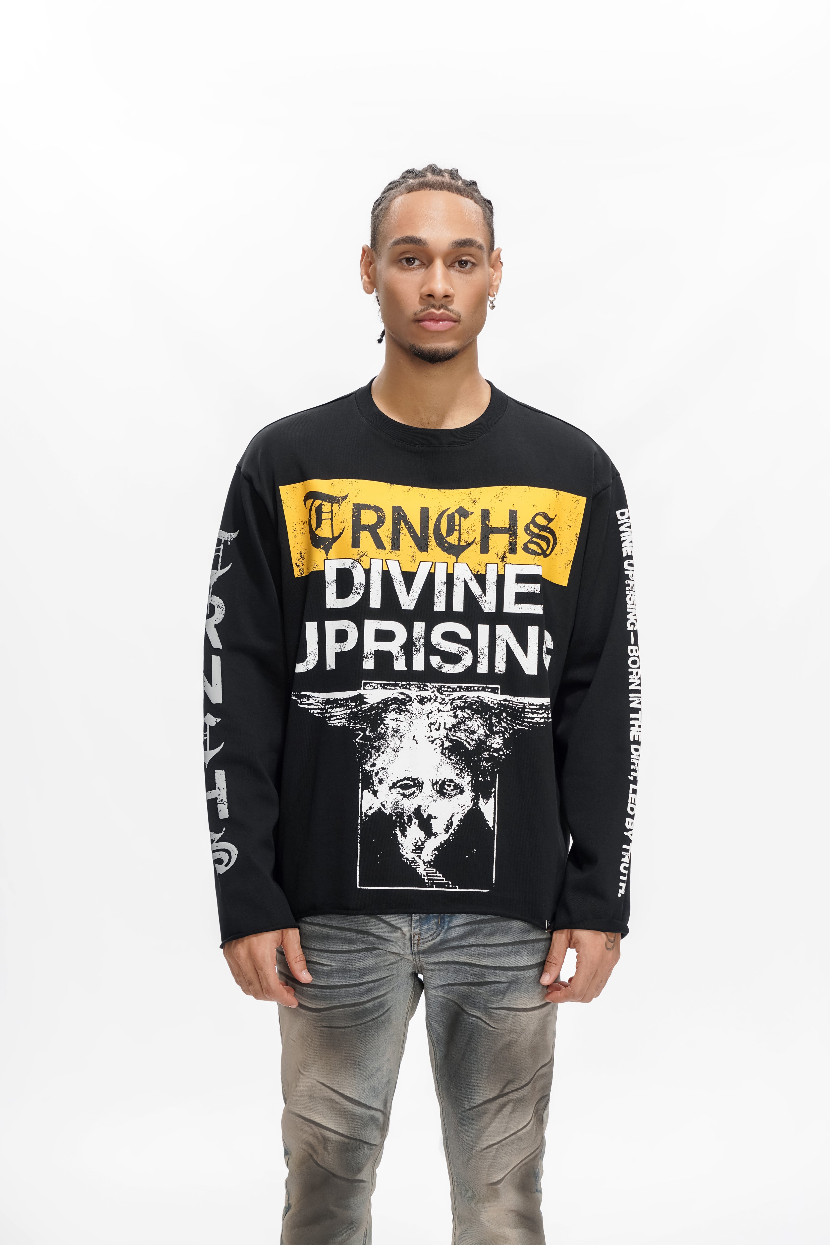 DIVINE UPRISING Black Long Sleeve