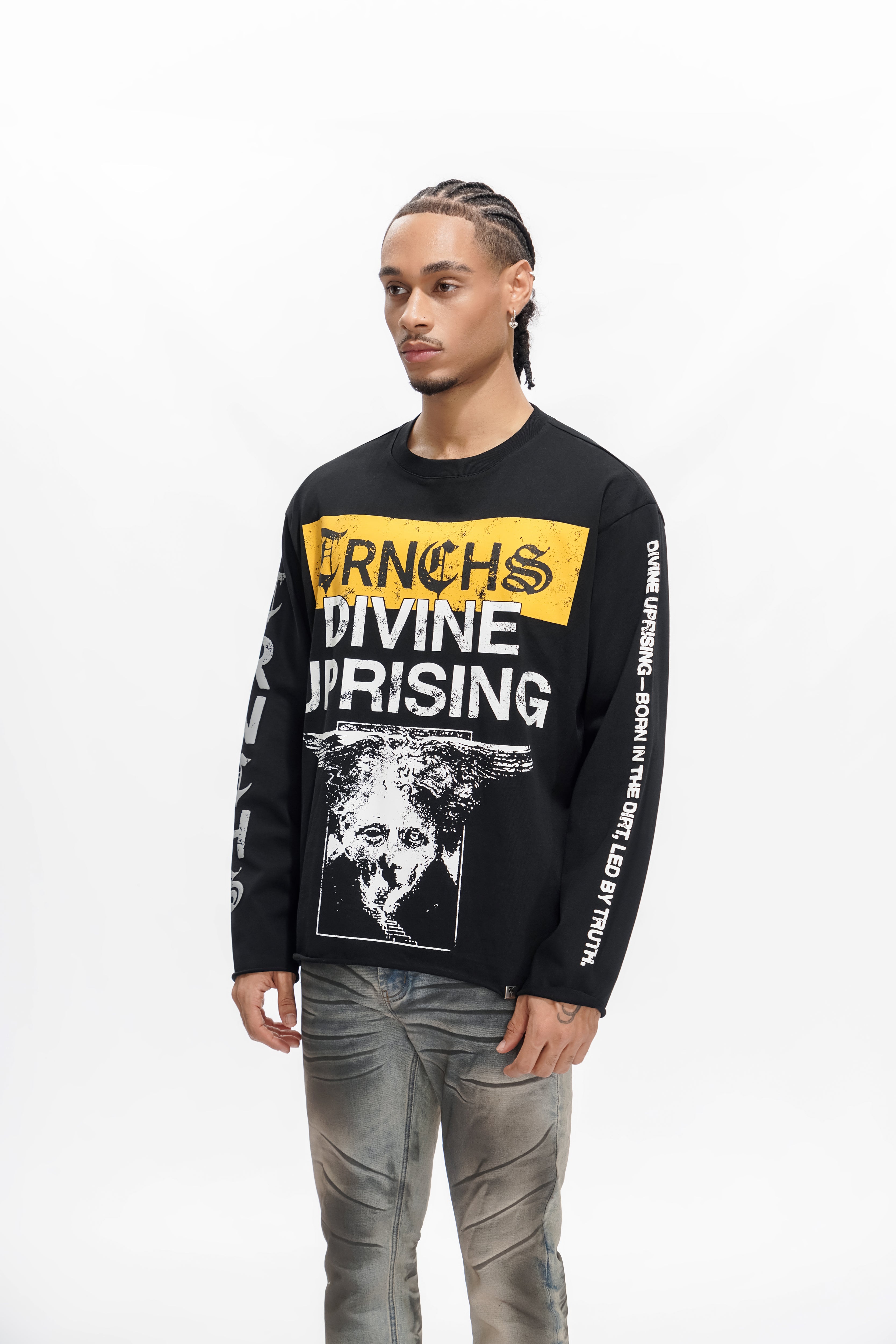 DIVINE UPRISING Black Long Sleeve