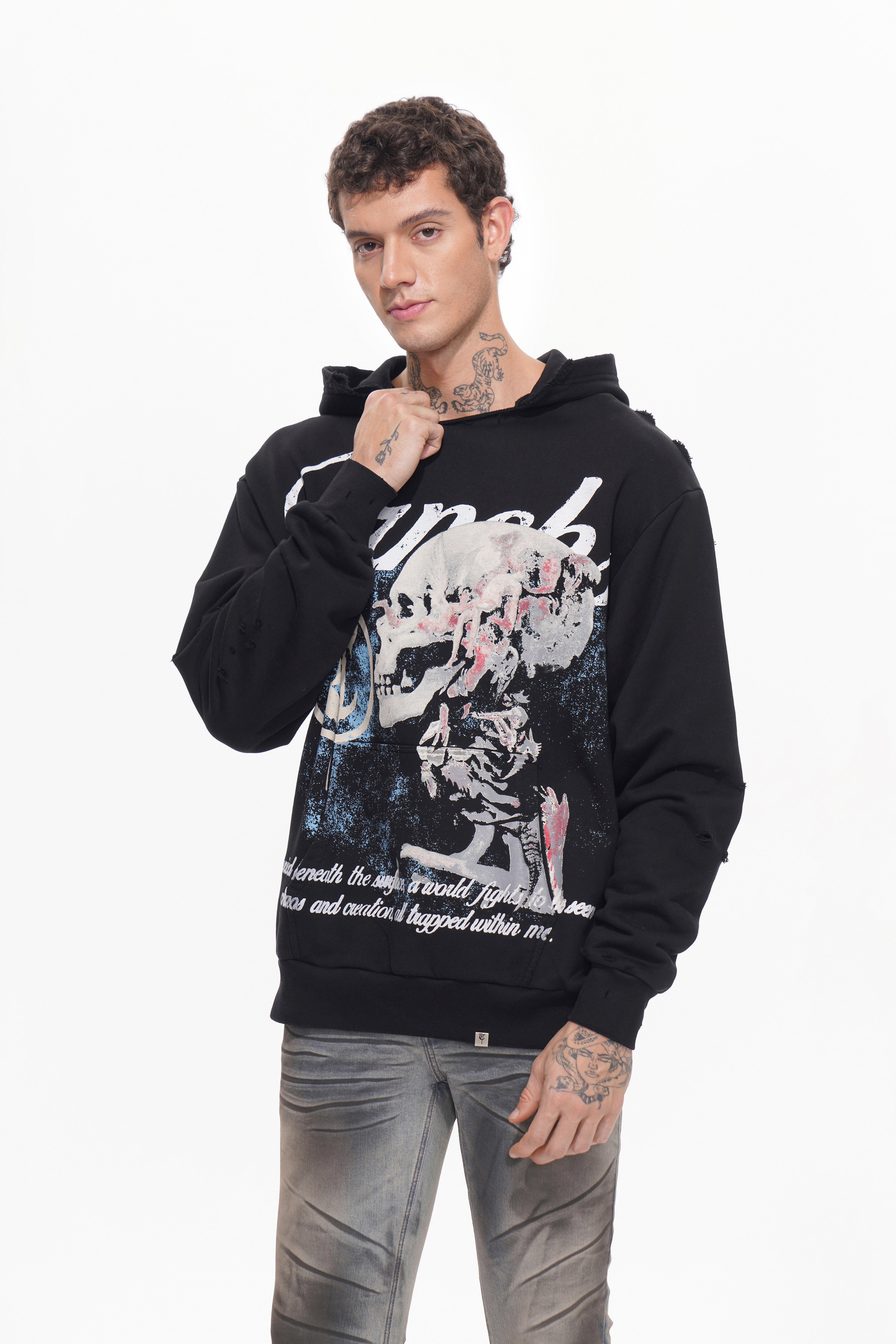 UNSEEN WARS Schwarzer Hoodie