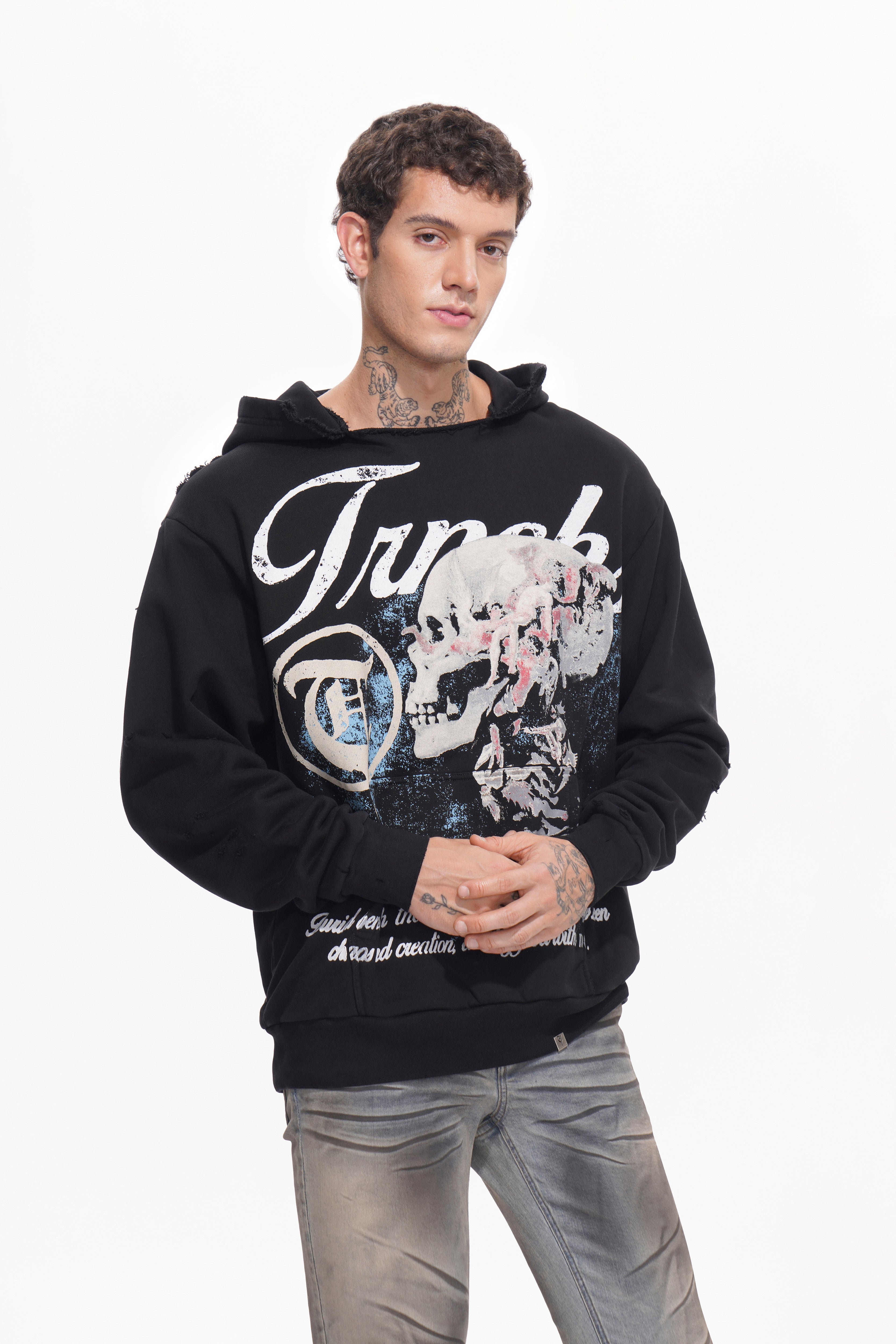 UNSEEN WARS Schwarzer Hoodie