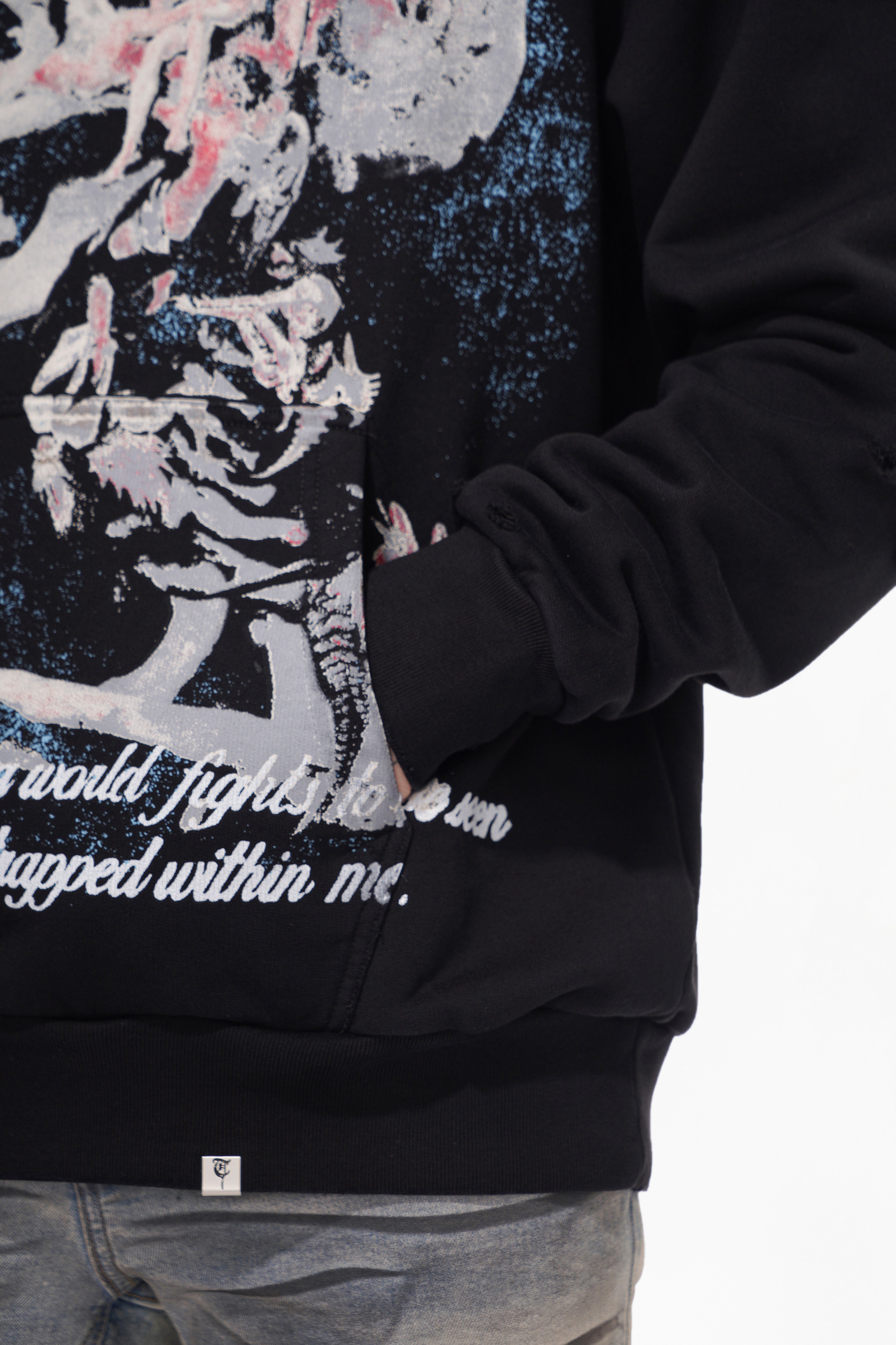 UNSEEN WARS Schwarzer Hoodie