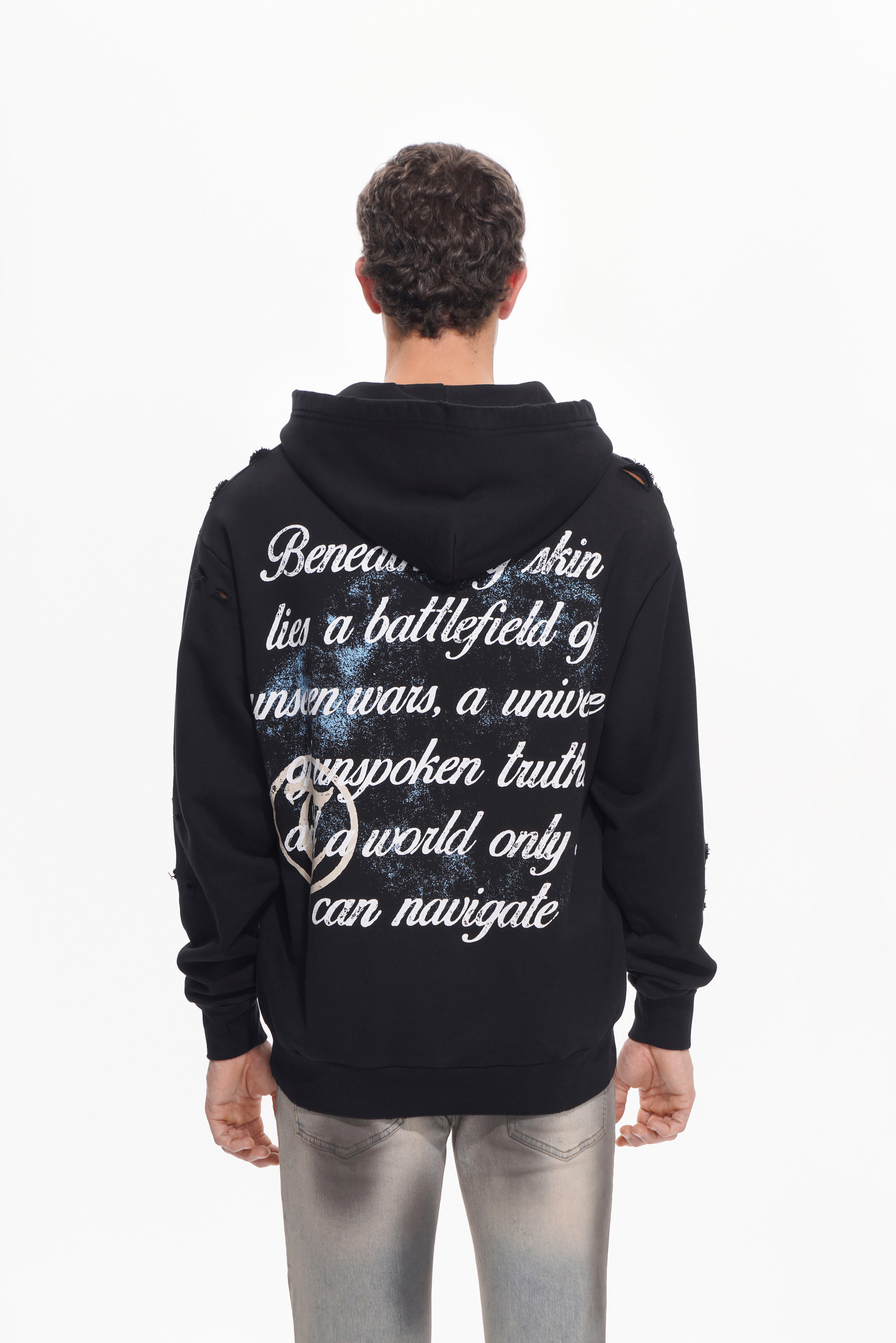 UNSEEN WARS Schwarzer Hoodie