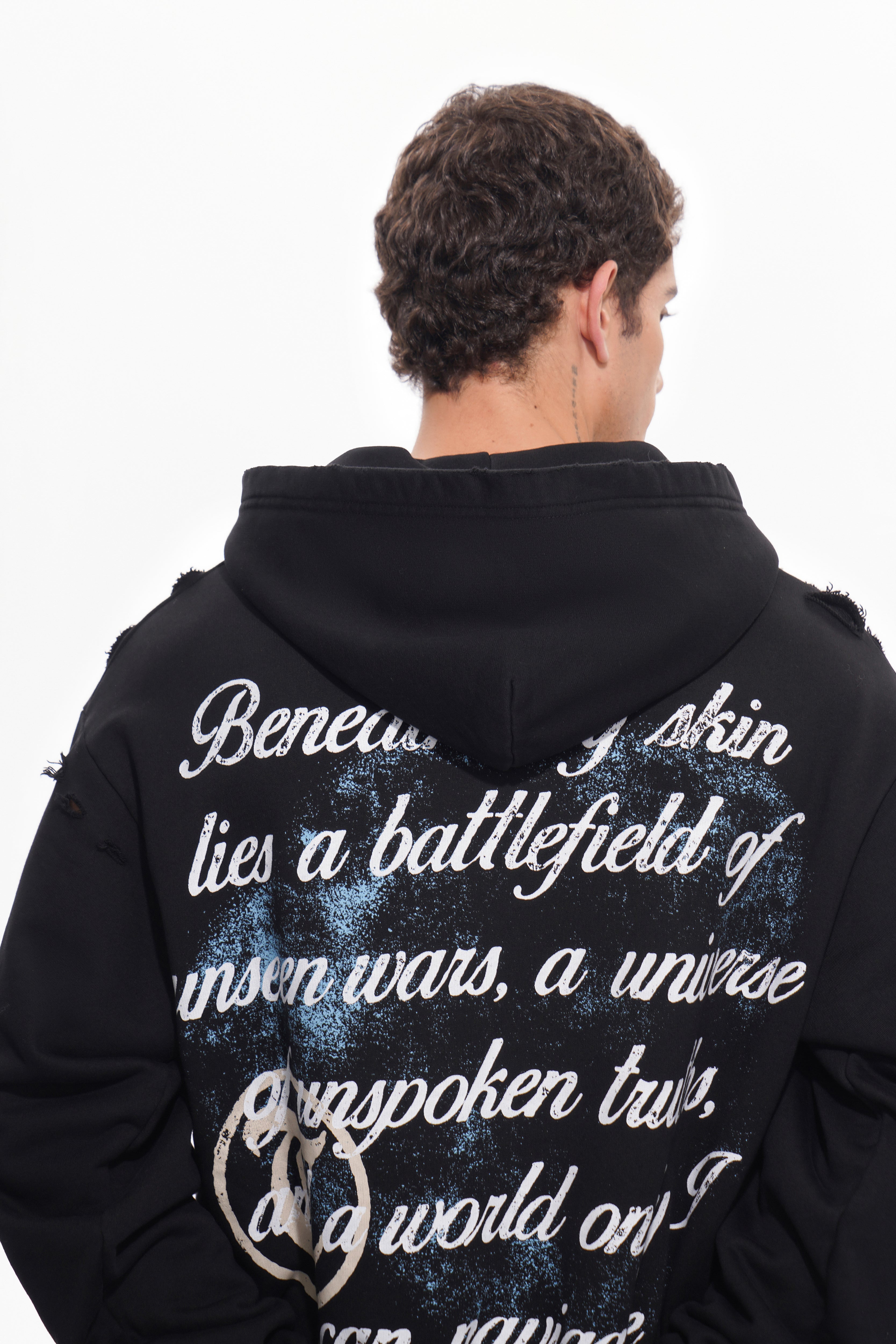 UNSEEN WARS Schwarzer Hoodie