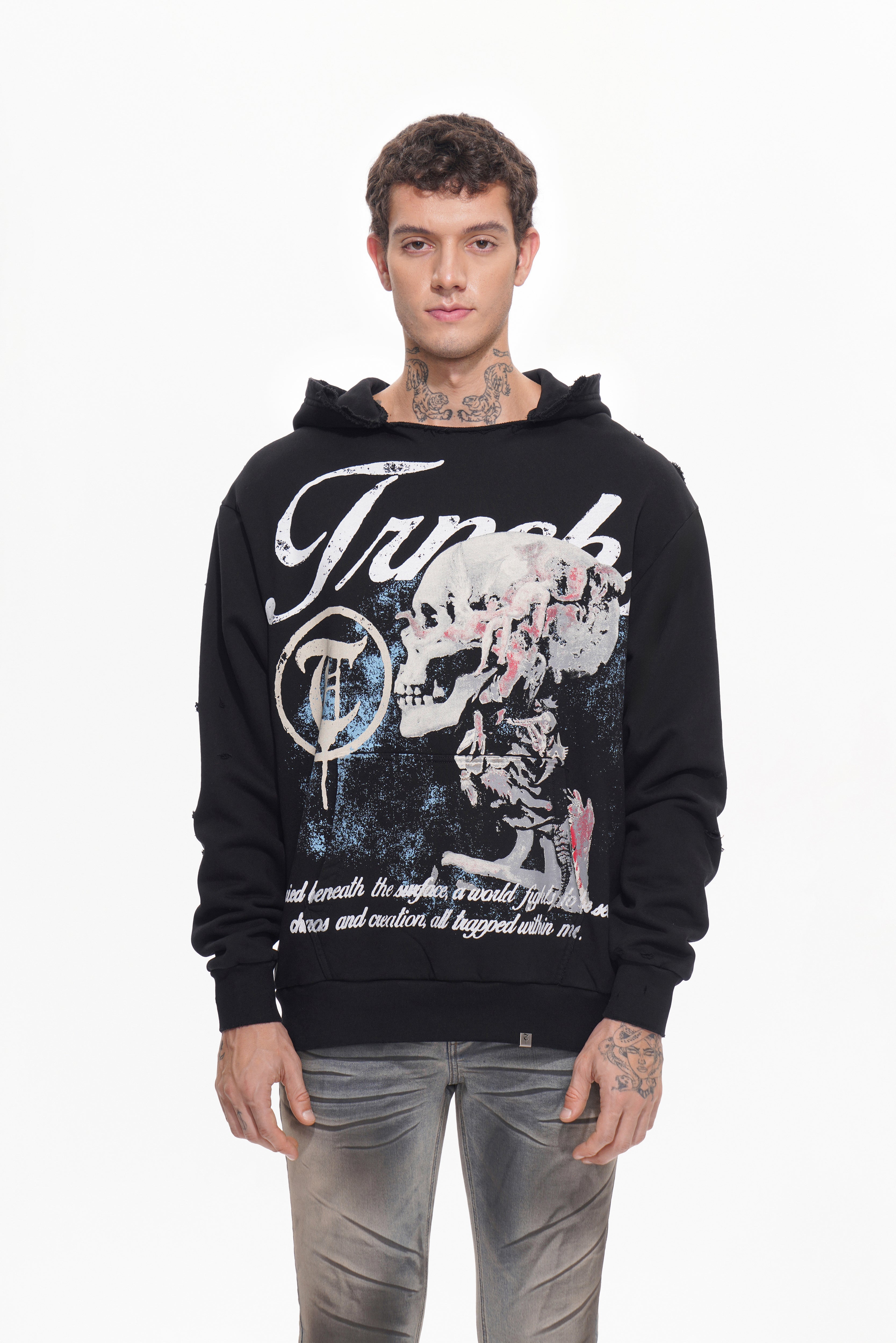 UNSEEN WARS Schwarzer Hoodie