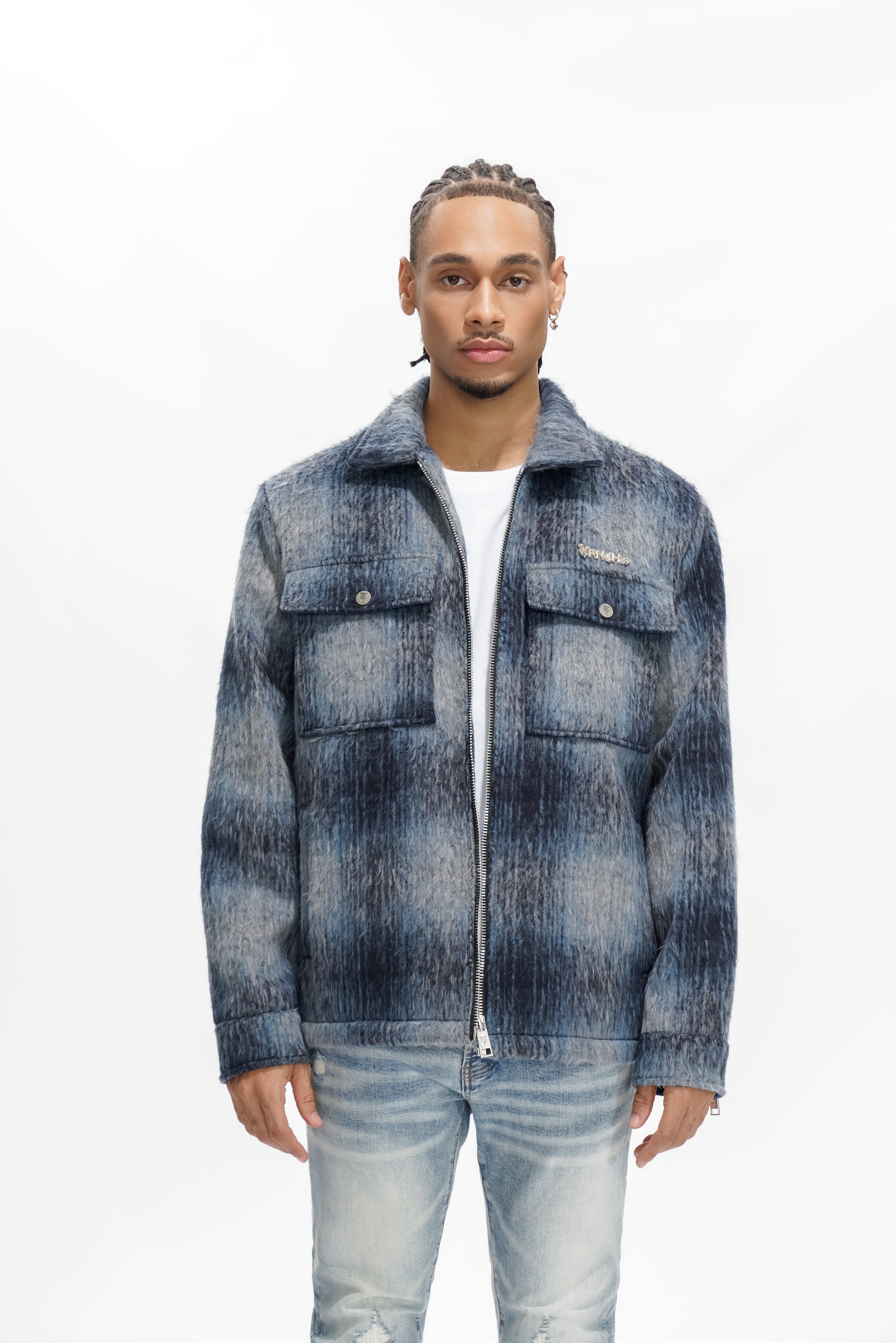 BLAZE Mohair Zipper Jacket