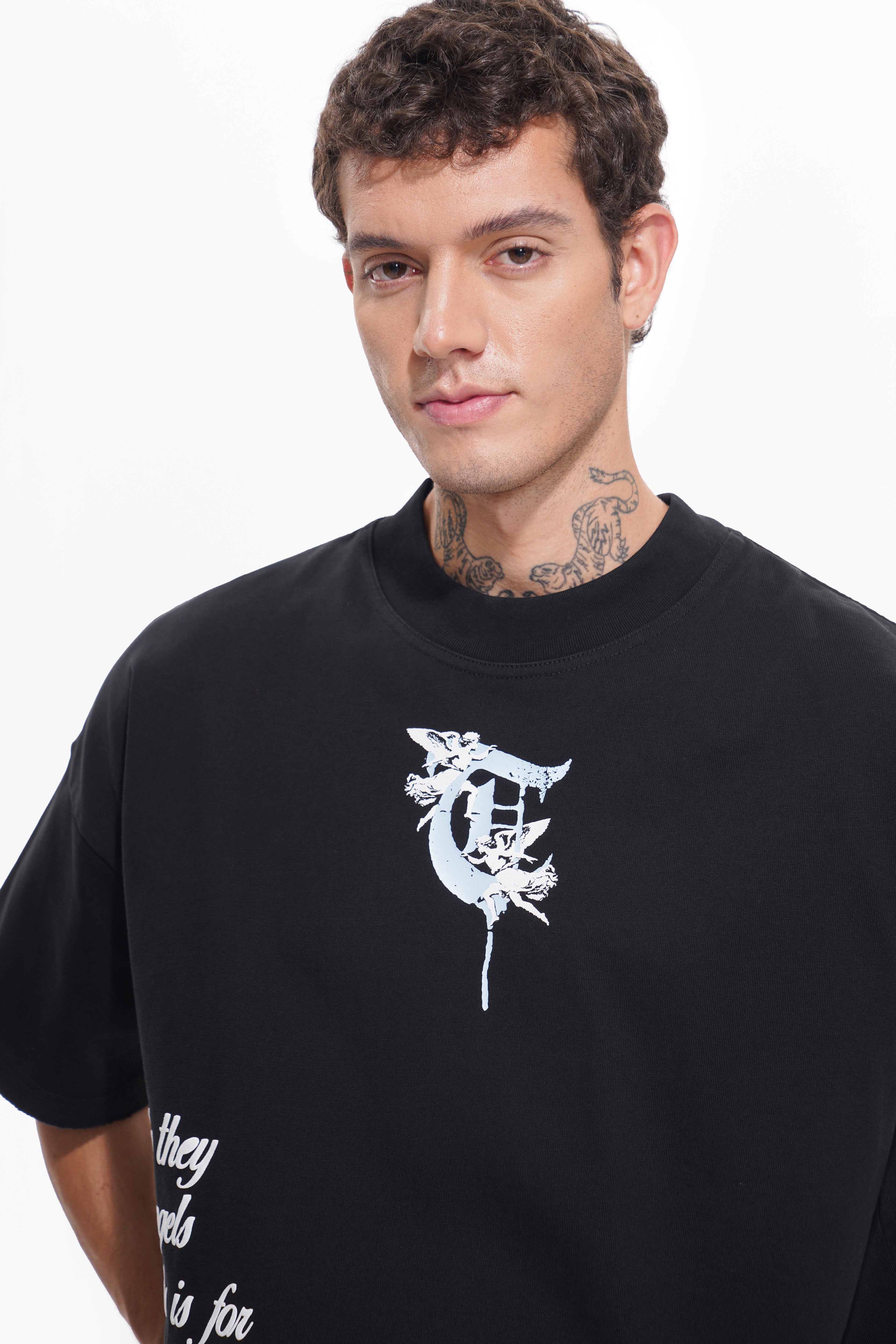 HEAVEN HAS NO SAINTS Black Tee