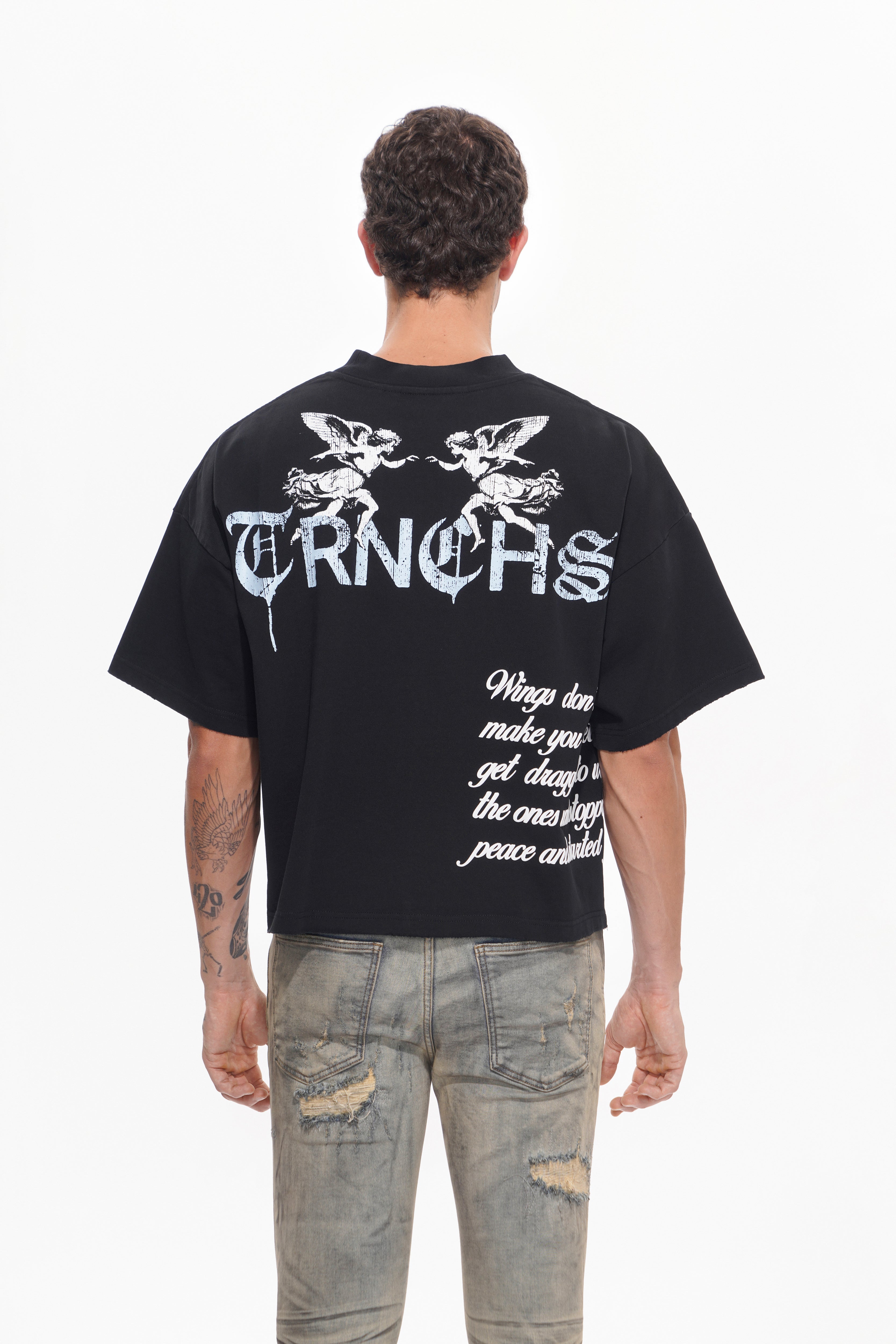 HEAVEN HAS NO SAINTS Black Tee