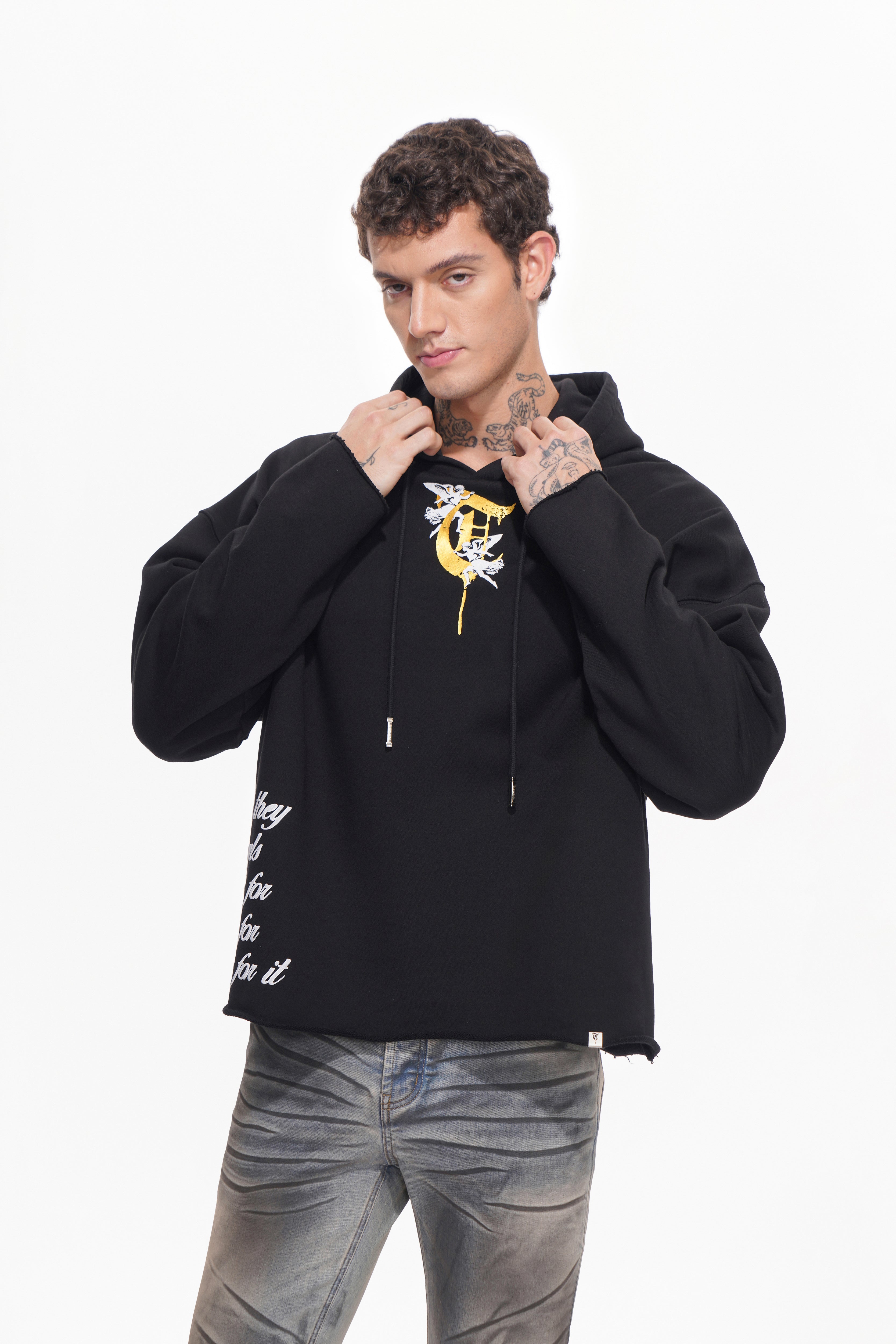 HEAVEN HAS NO SAINTS Black Hoodie