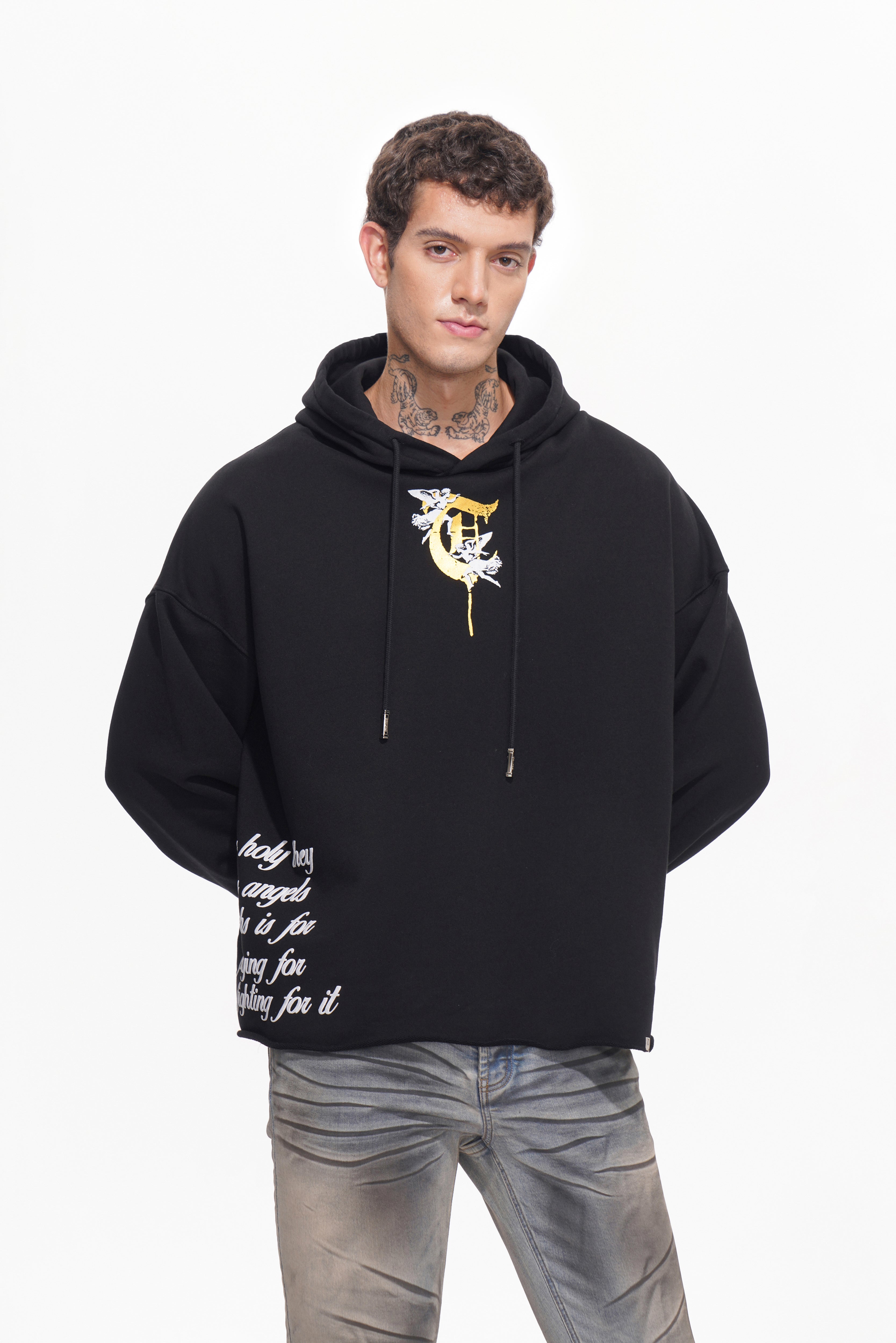 HEAVEN HAS NO SAINTS Black Hoodie