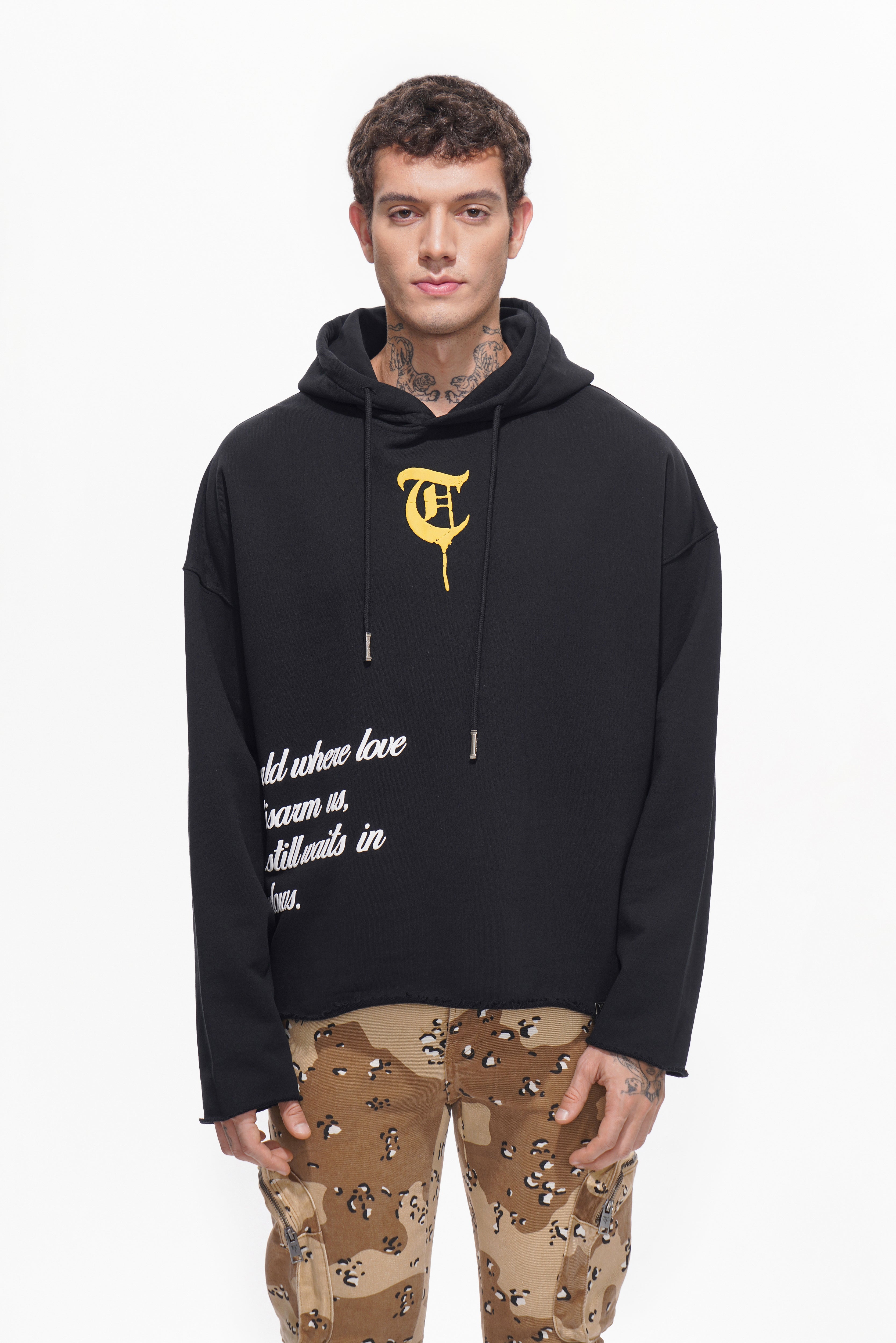 WAR LOVE Black Hoodie