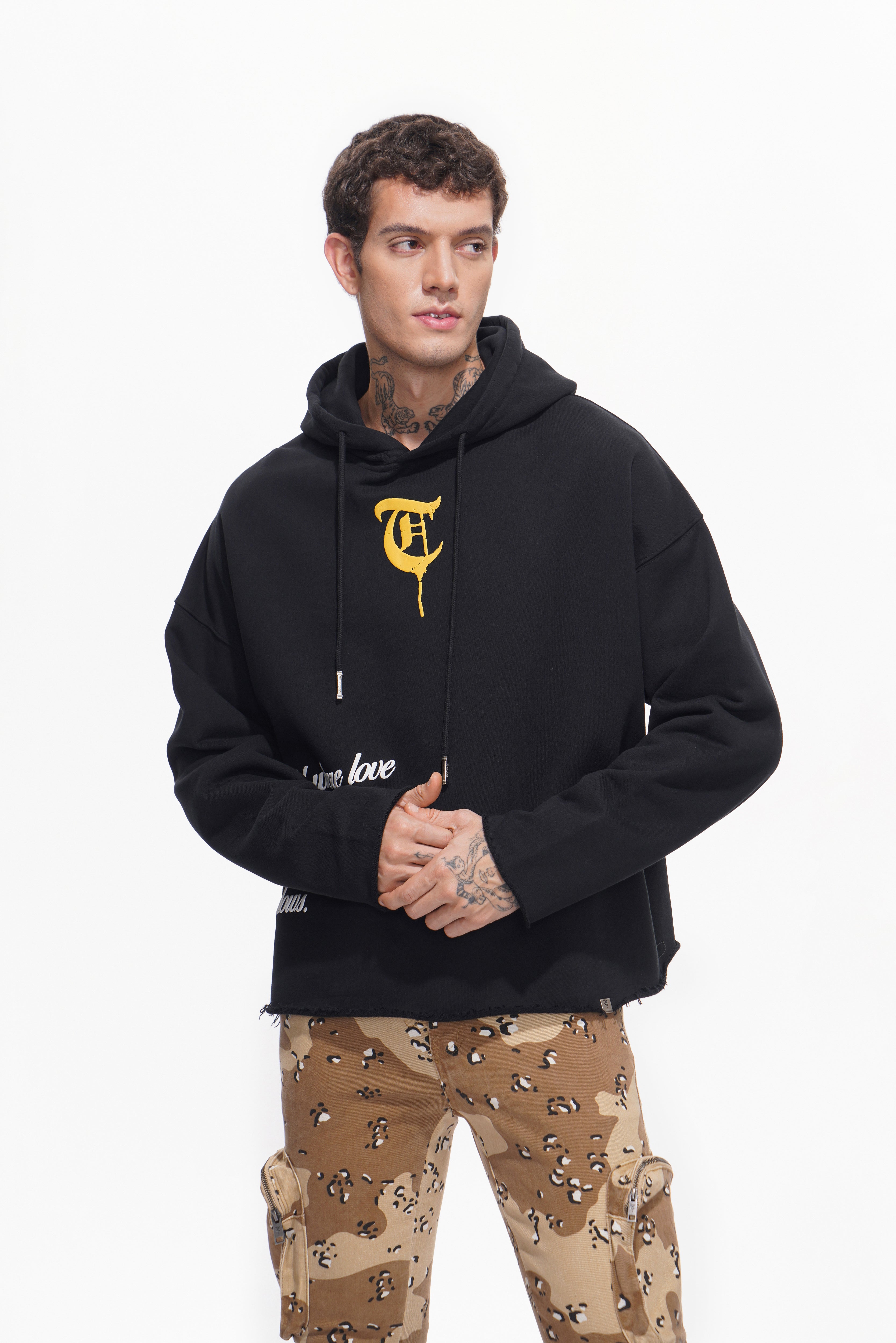 WAR LOVE Black Hoodie
