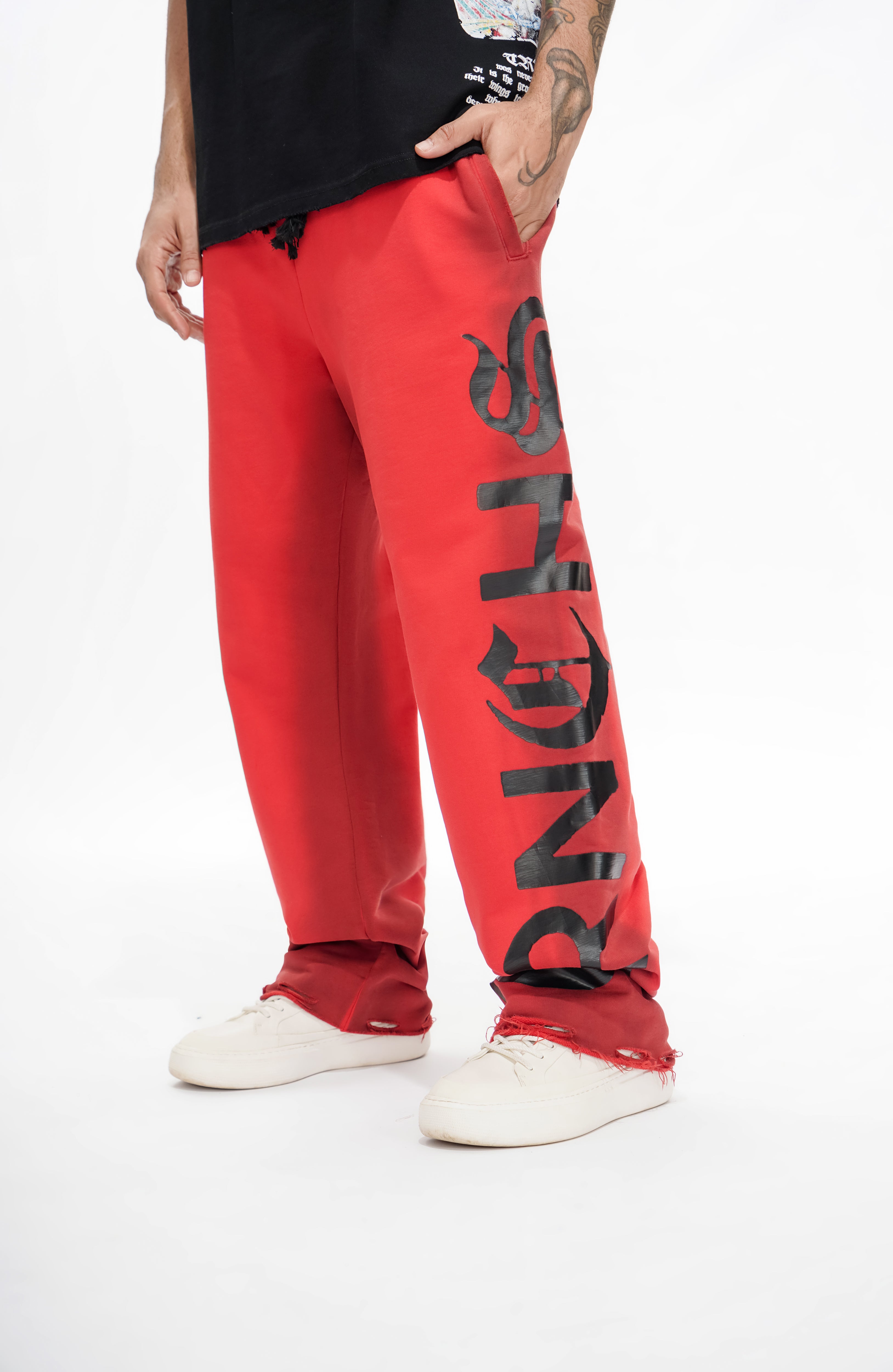 CRIMSON SCRIPT Red Pants