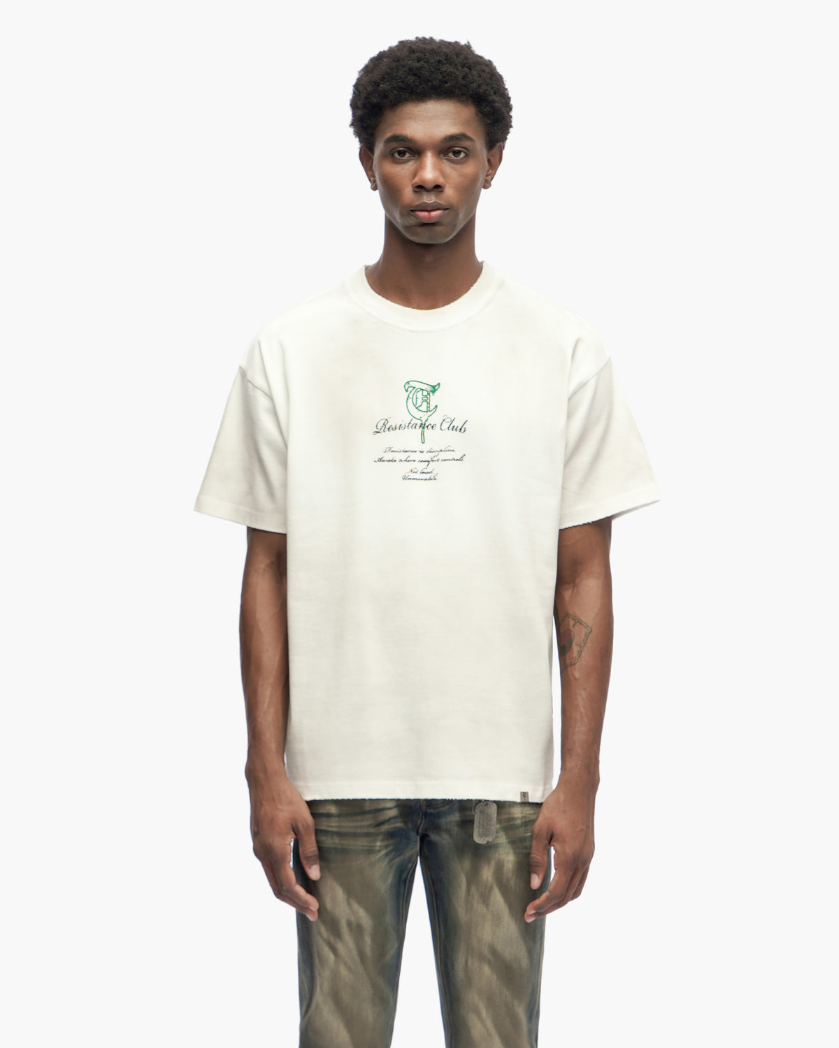 Resistance Club White Tee