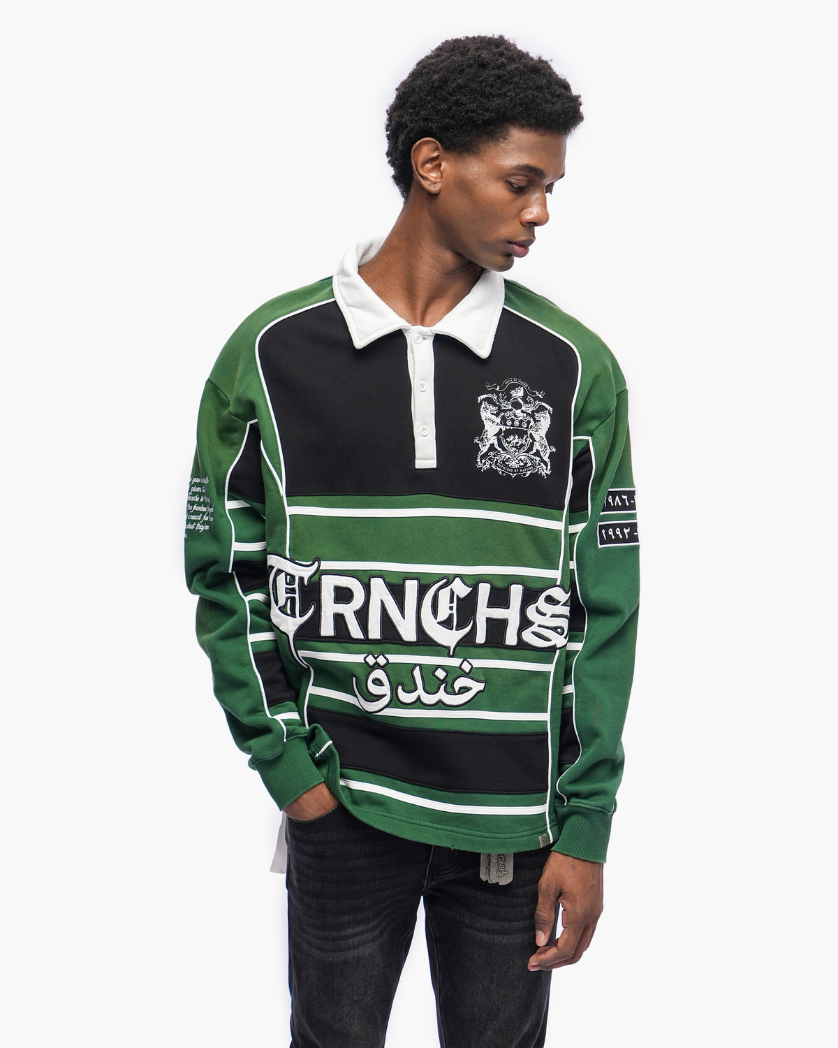 Khandaq Green Crewneck