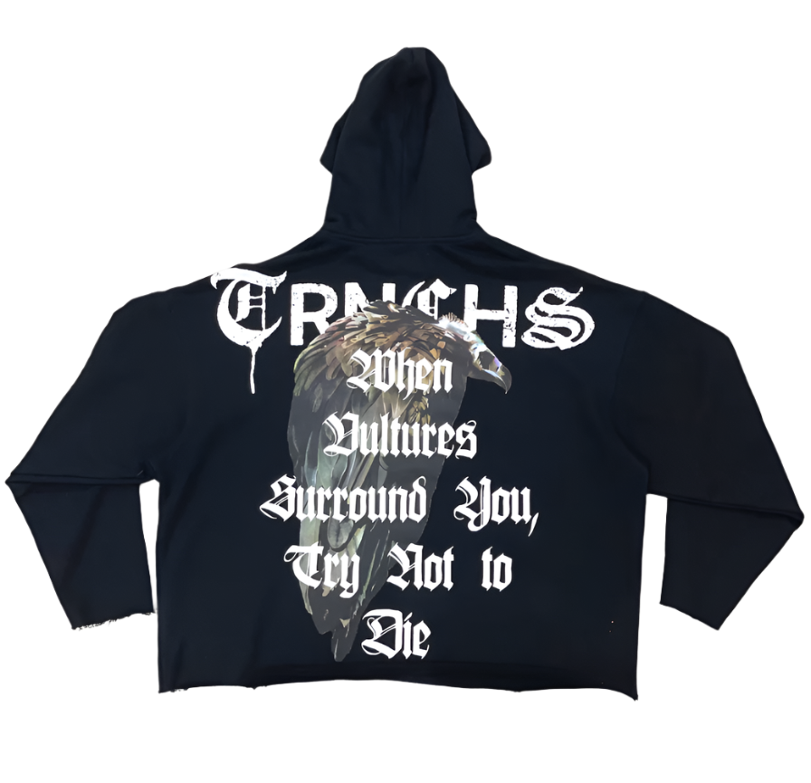 AMOUNG VULTURES Black Hoodie-