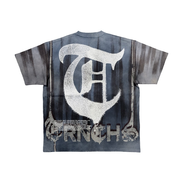 "CONTROL" Blue Tee