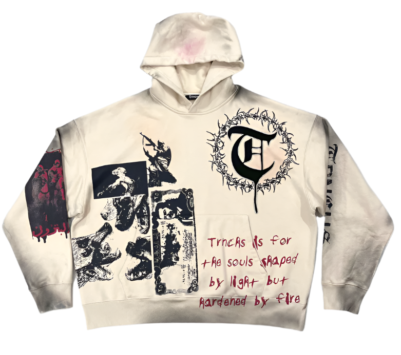 FORGED IN FIRE Off White Hoodie