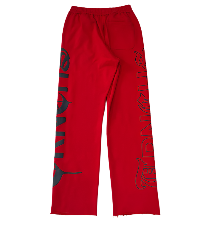 CRIMSON SCRIPT Red Pants