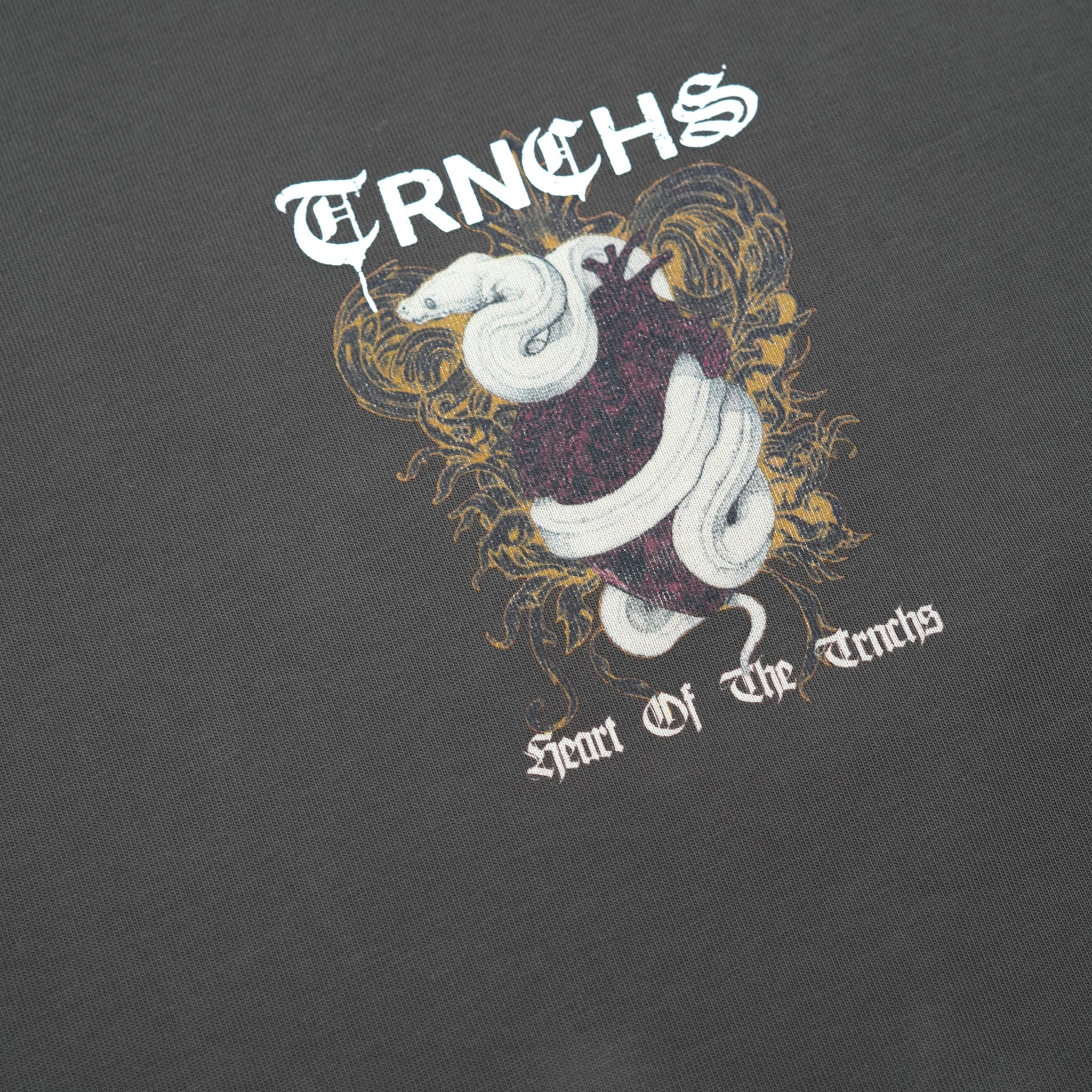 "HEART OF THE TRNCHS" Black Tee