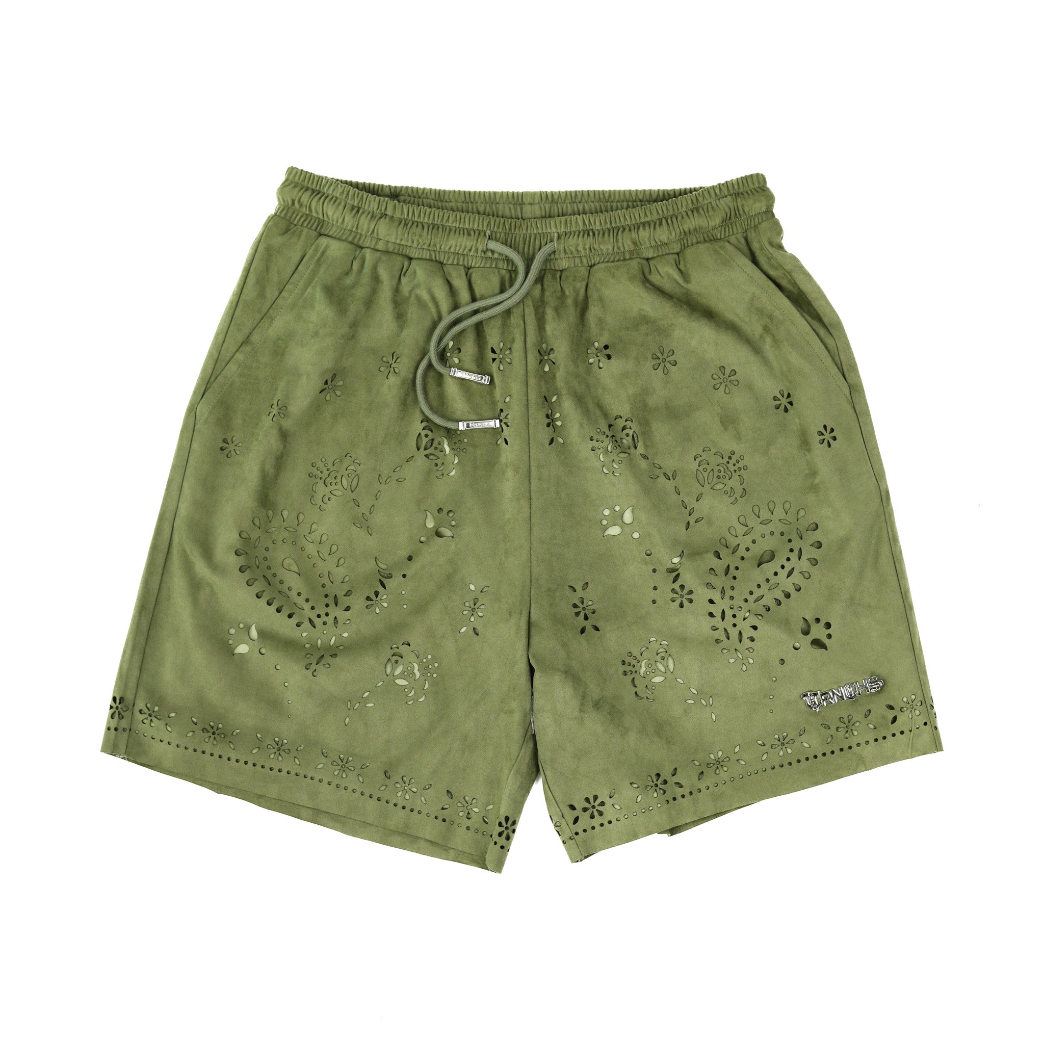 "EISABA" Olivgrüne Shorts