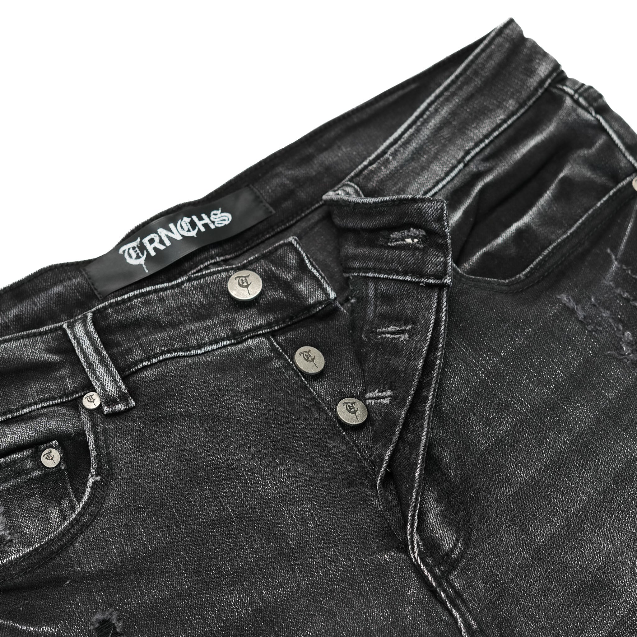 "SAYYAN" Black Wash Skinny Denim