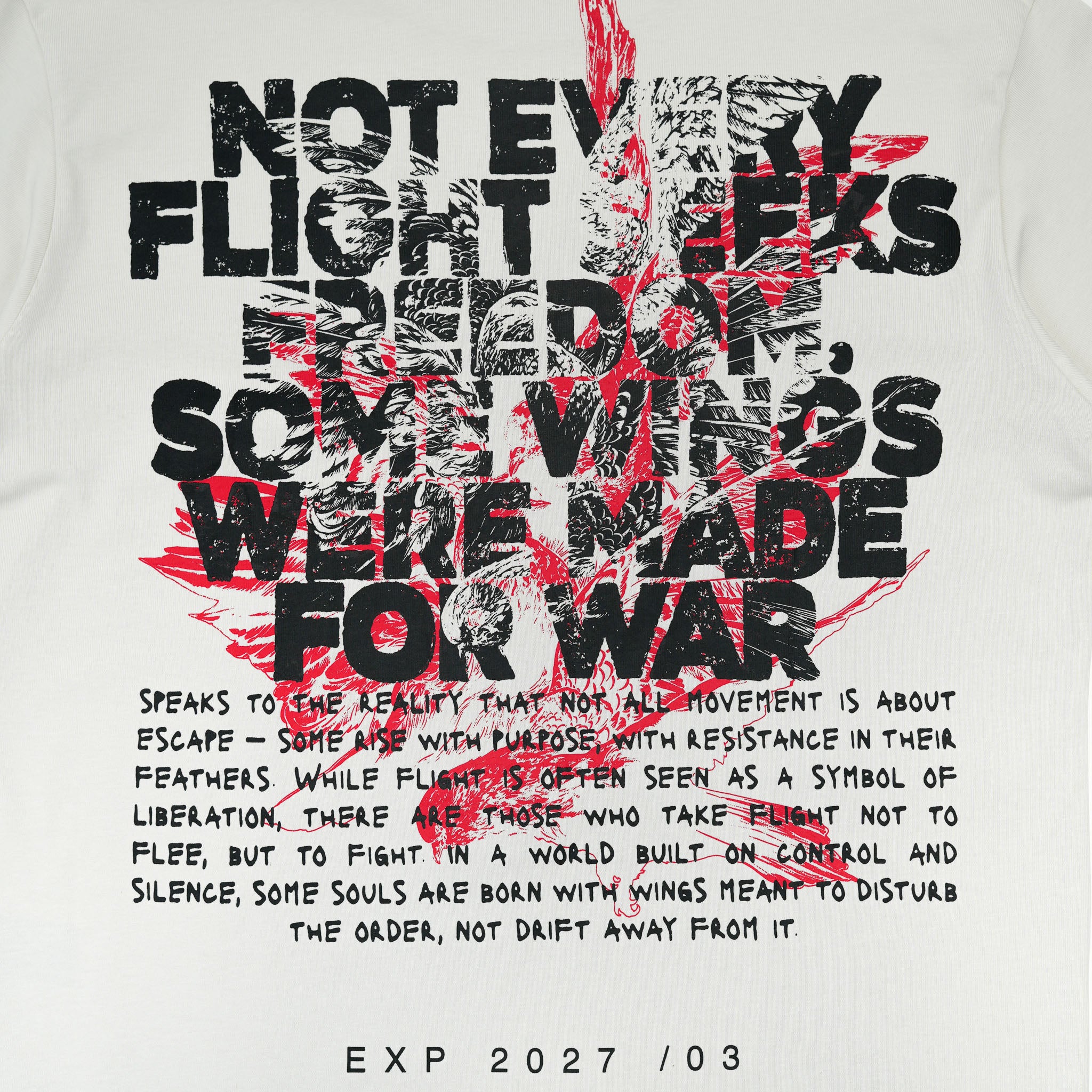 WINGS FOR WAR White Long Sleeve