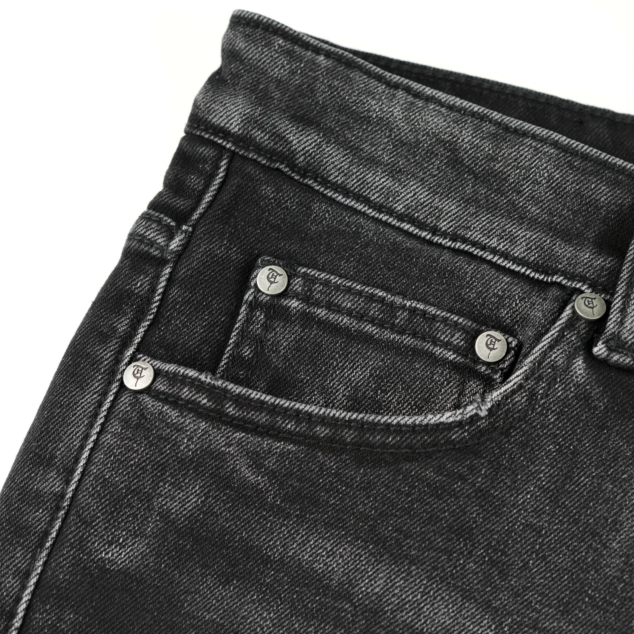 LAYALI Black Denim Shorts