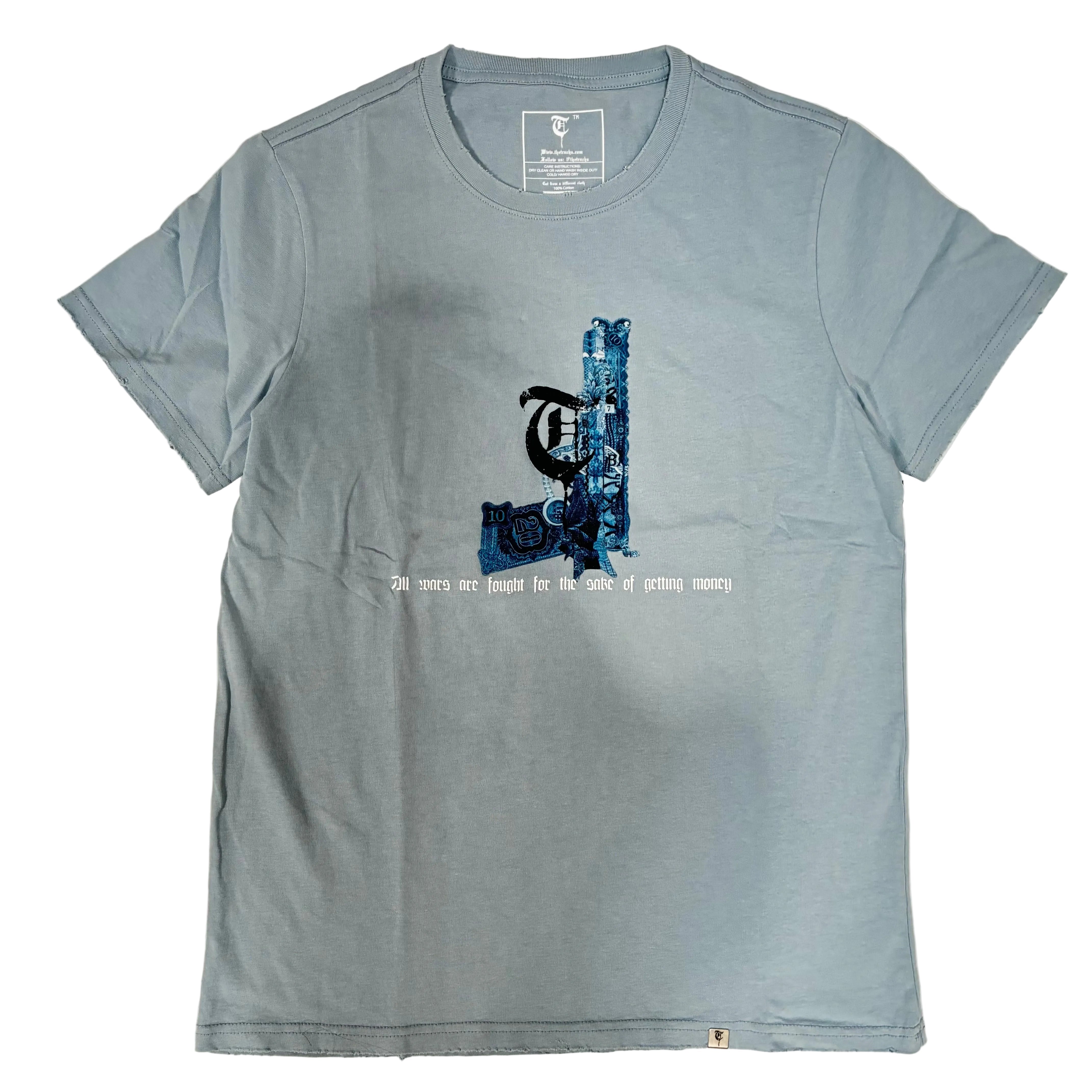 "WAR MONEY" Vintage Blue Tee