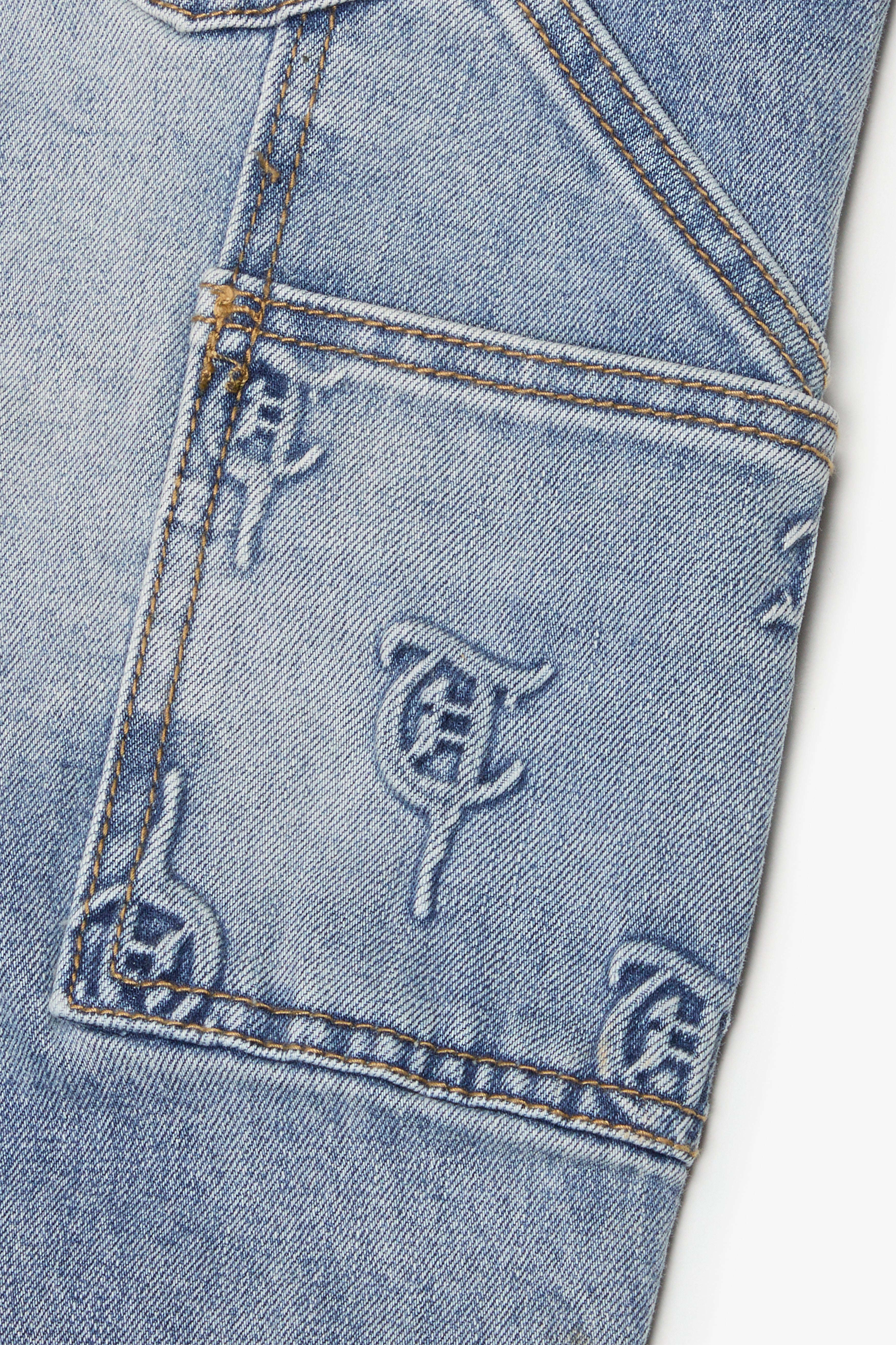 "BOUJIE'S" Blue Stacked Denim