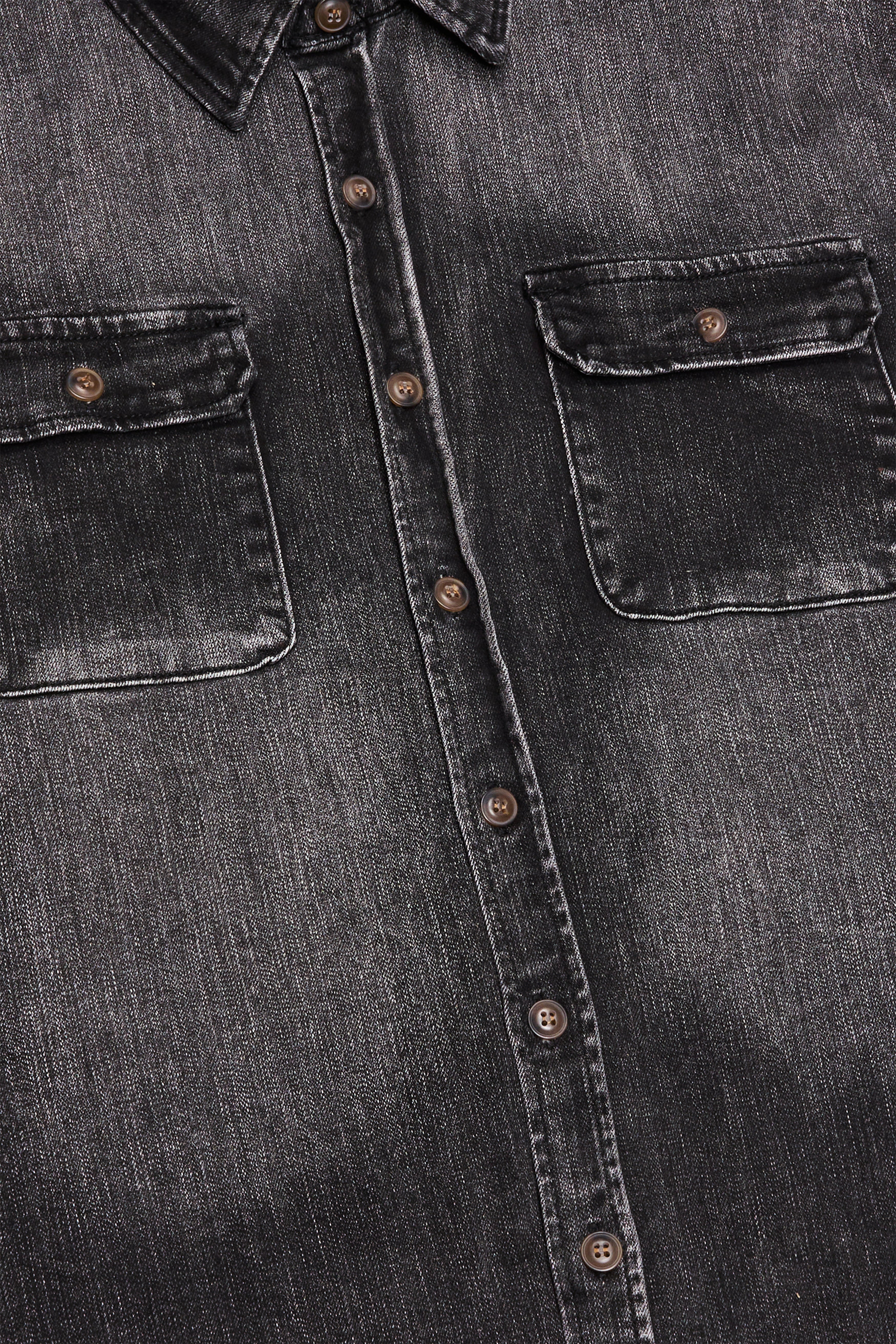 Sale "ABU FARAH" Gray Black Wash Denim Jacket