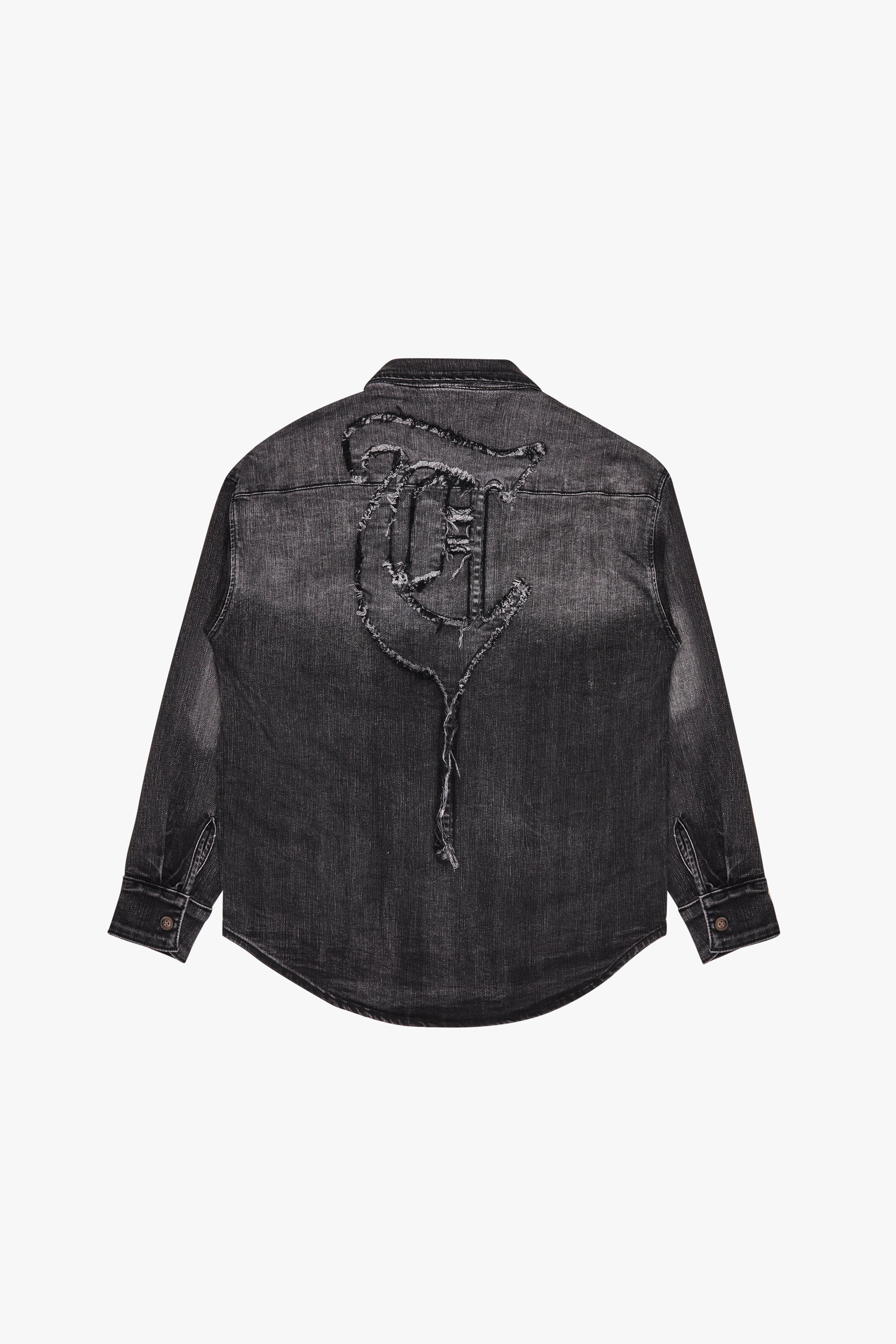 Sale "ABU FARAH" Gray Black Wash Denim Jacket