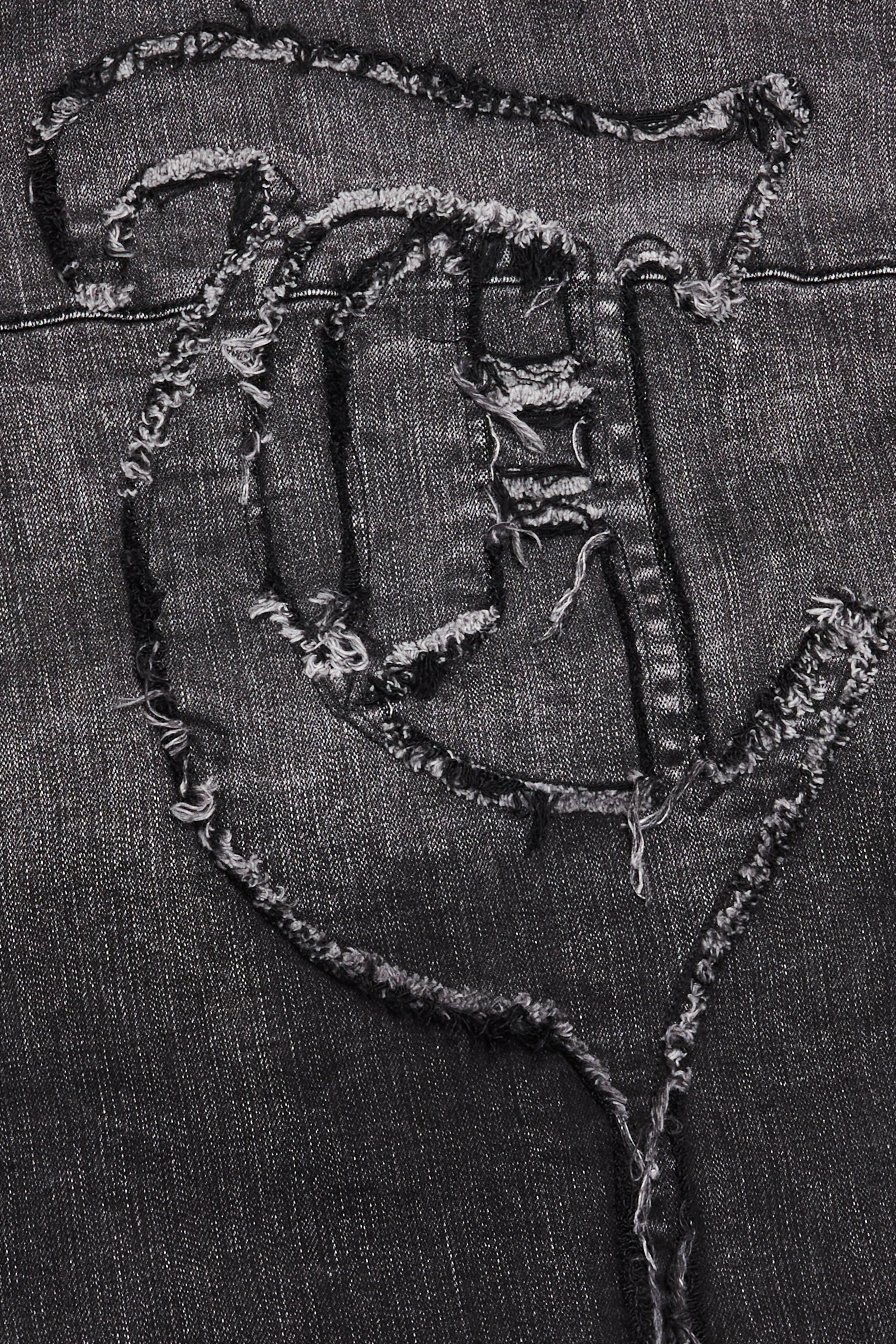 Sale "ABU FARAH" Gray Black Wash Denim Jacket