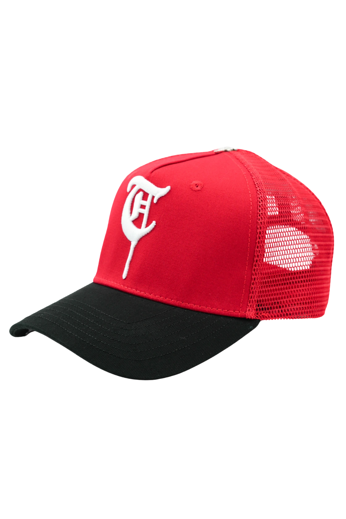 “5-PANEL TRUCKER CAP” Red/Black