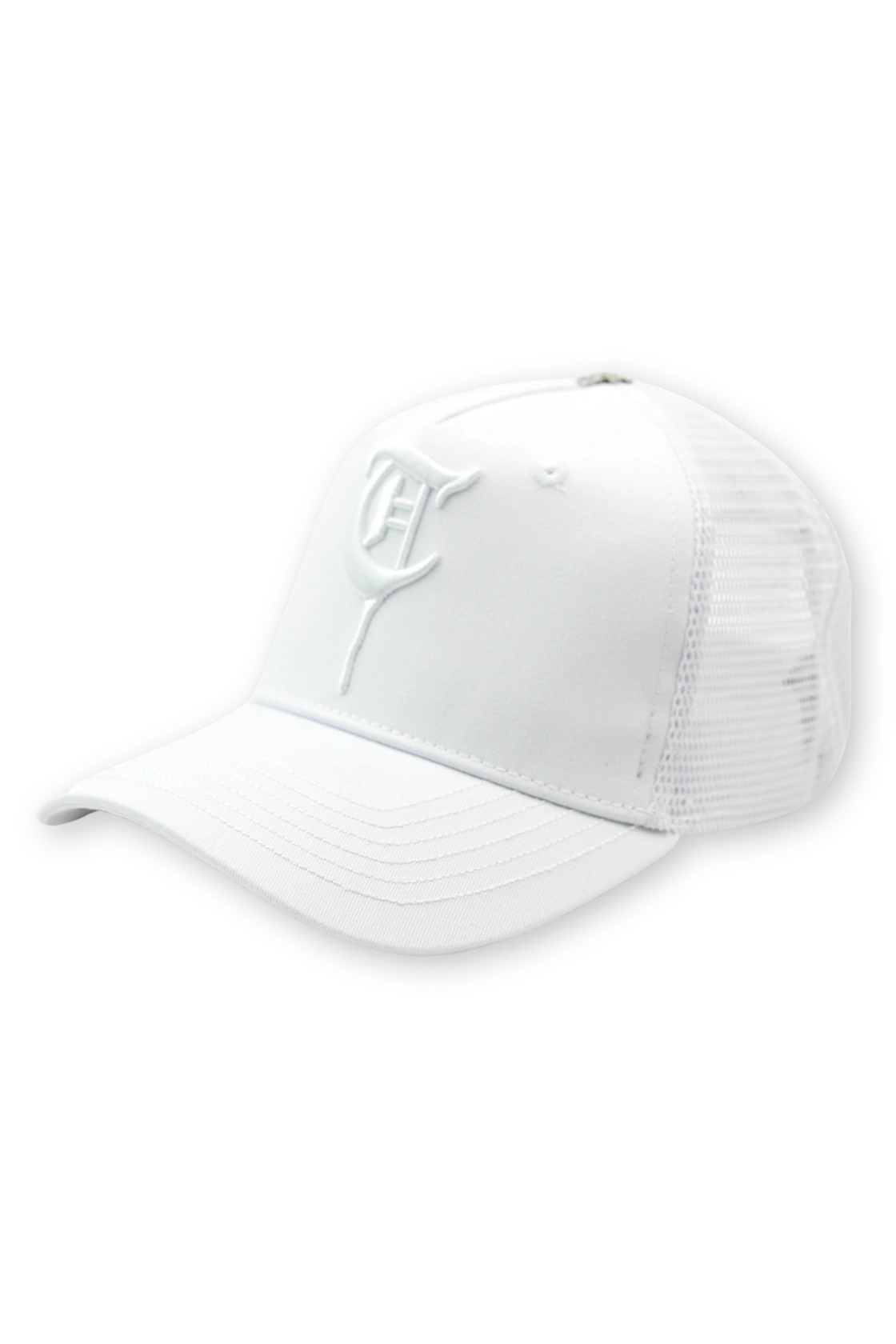 5-PANEL TRUCKER CAP White