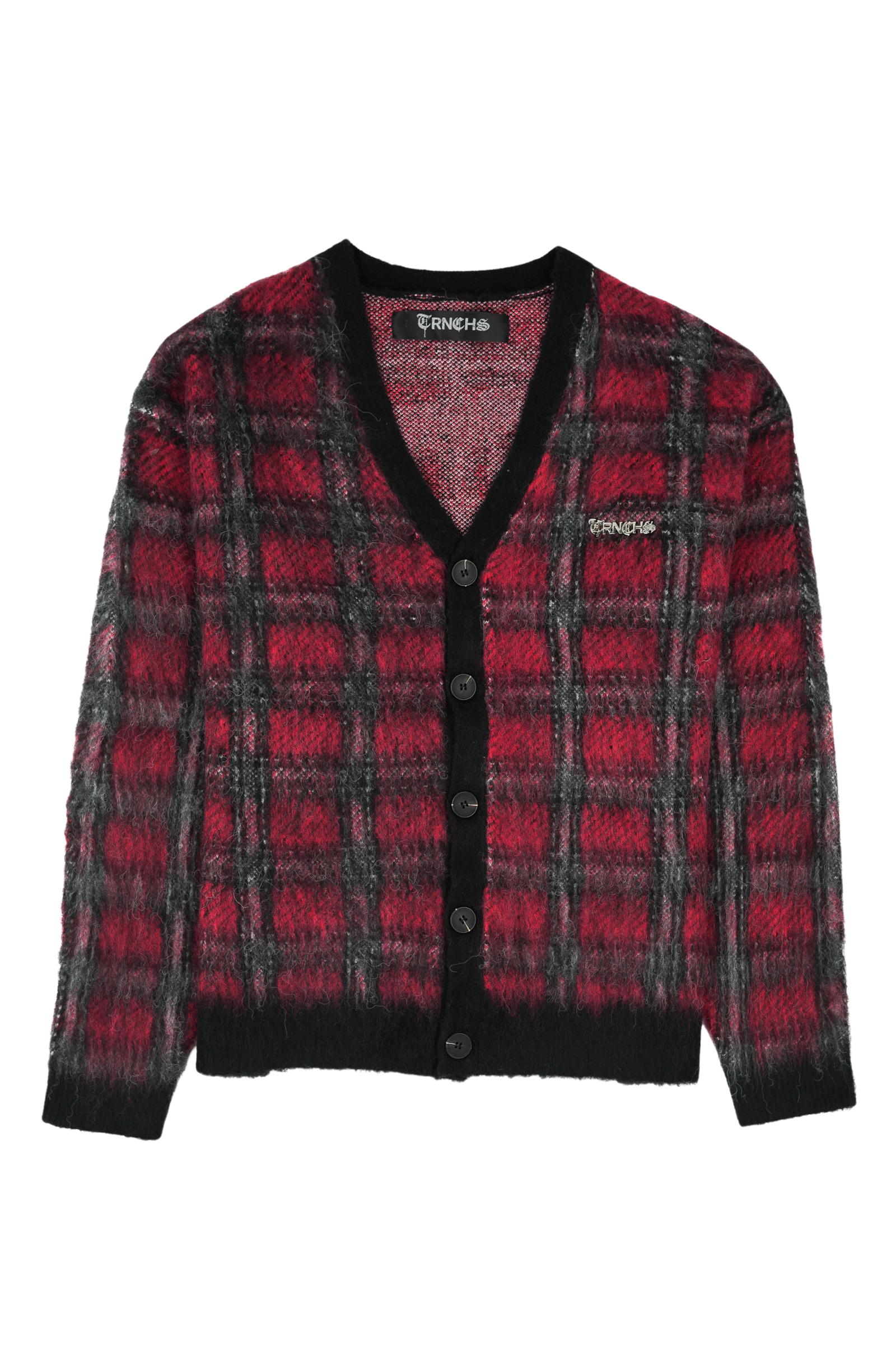 CARLTON BANKS Red/Black Cardigan