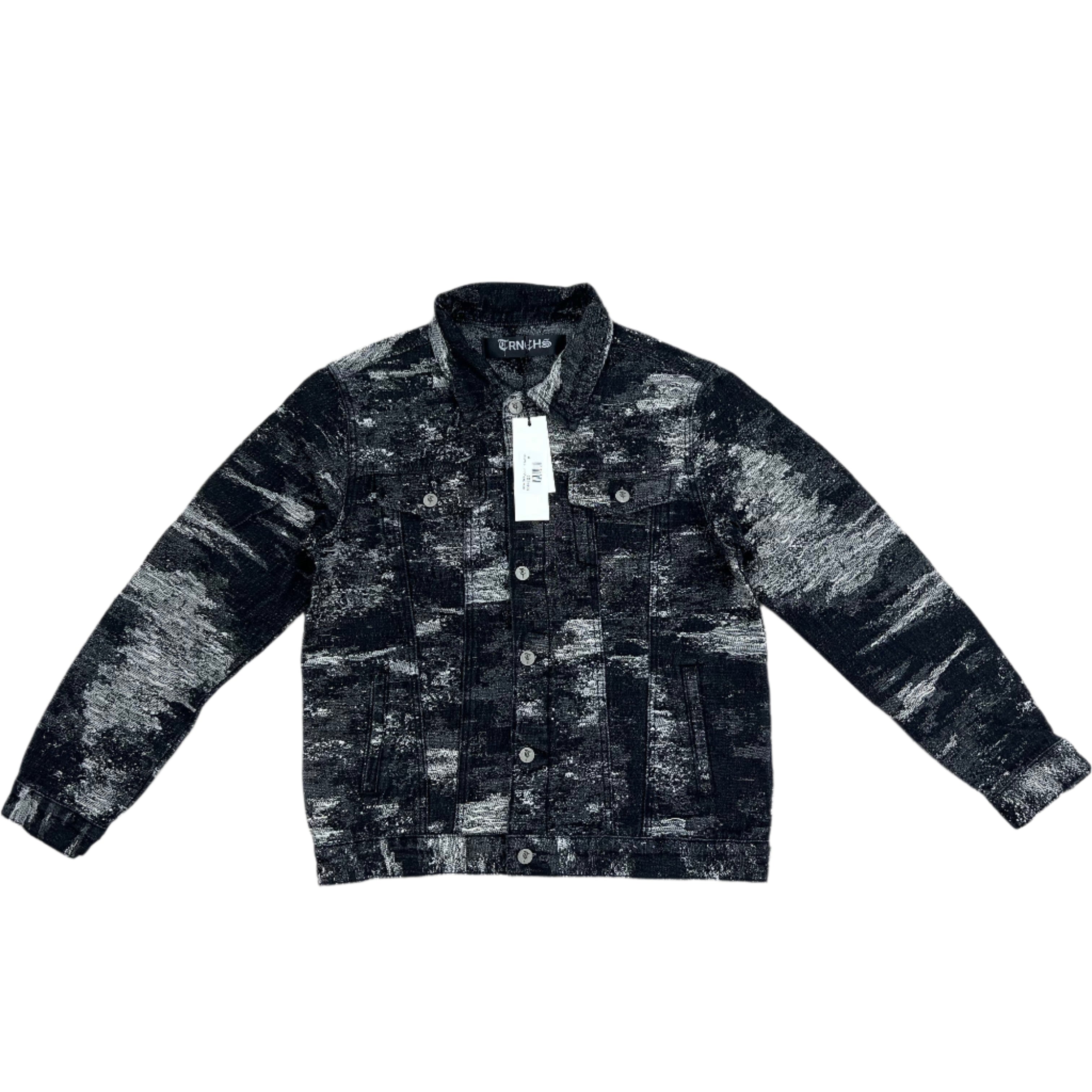 "SAMAH" Tri-Black Wash Denim Jacket