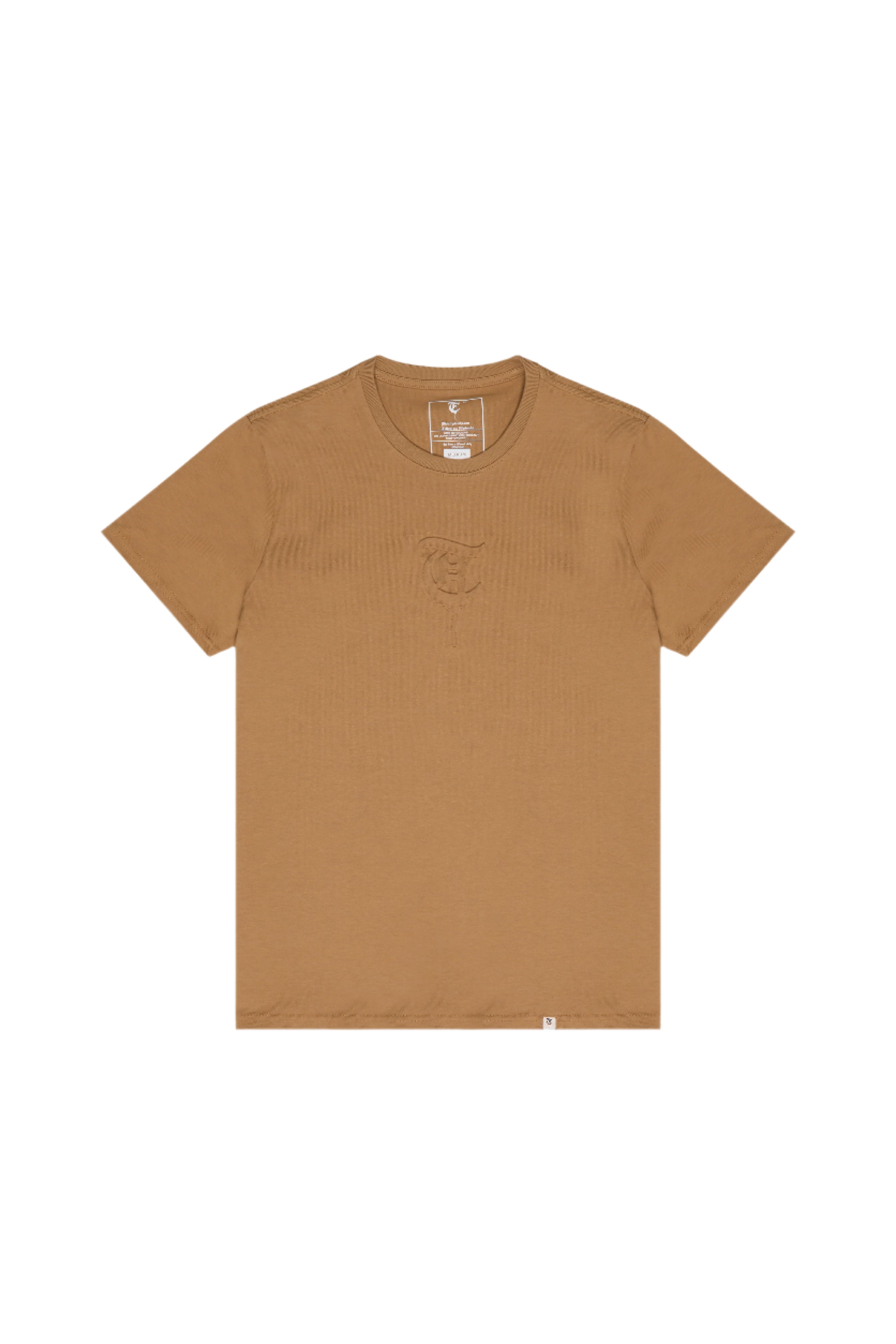 "T" Monogram Logo Khaki Tee