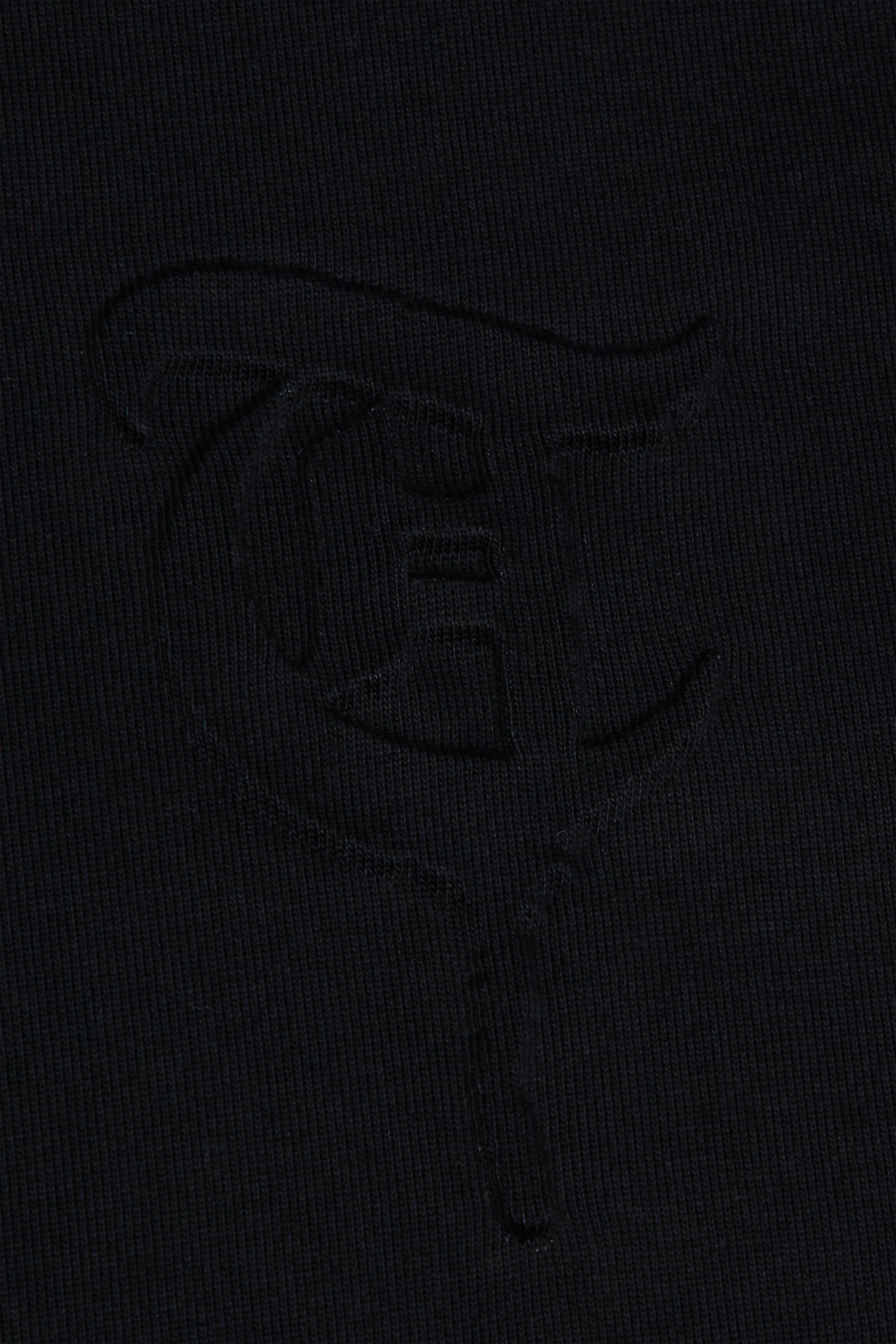 "T" Monogram Logo Black Tee