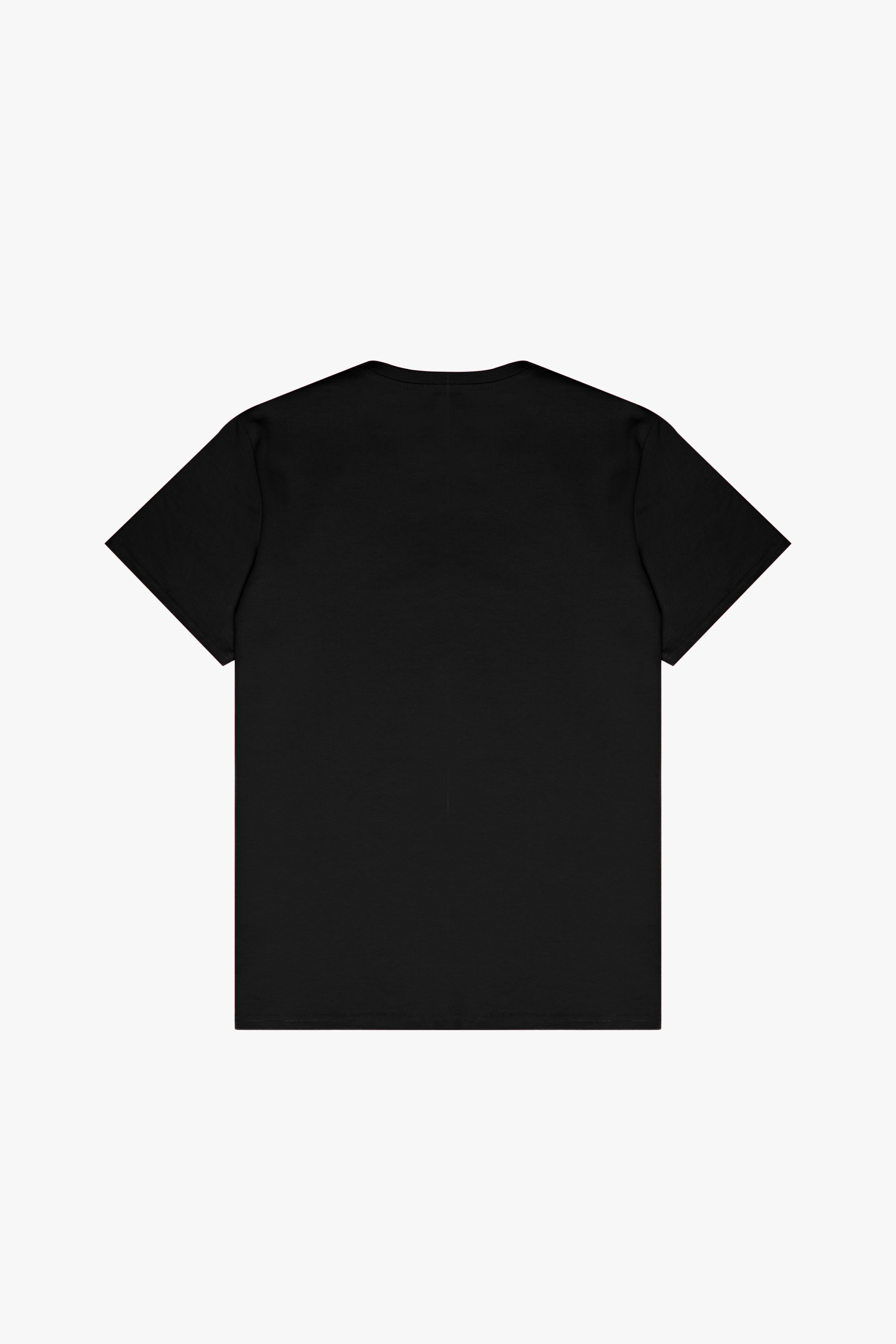 "T" Monogram Logo Black Tee