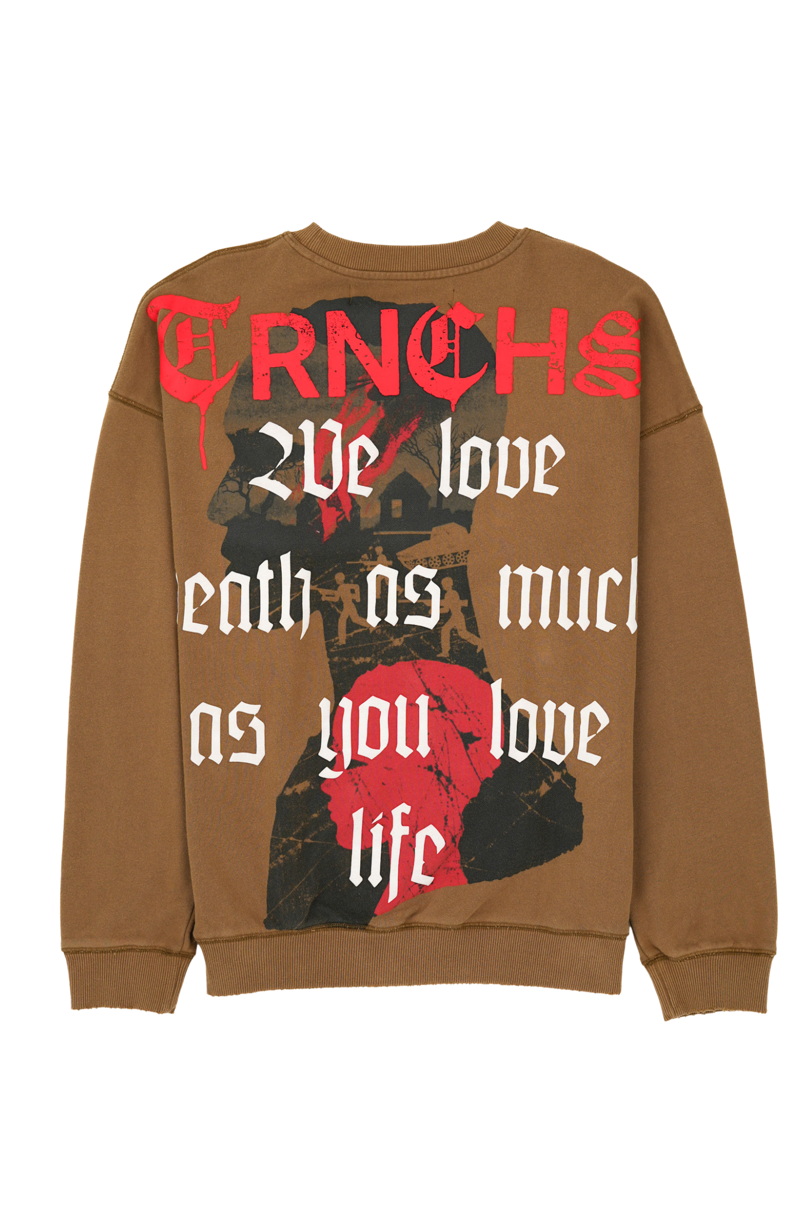 "KHANDAQ" Mocha Crewneck