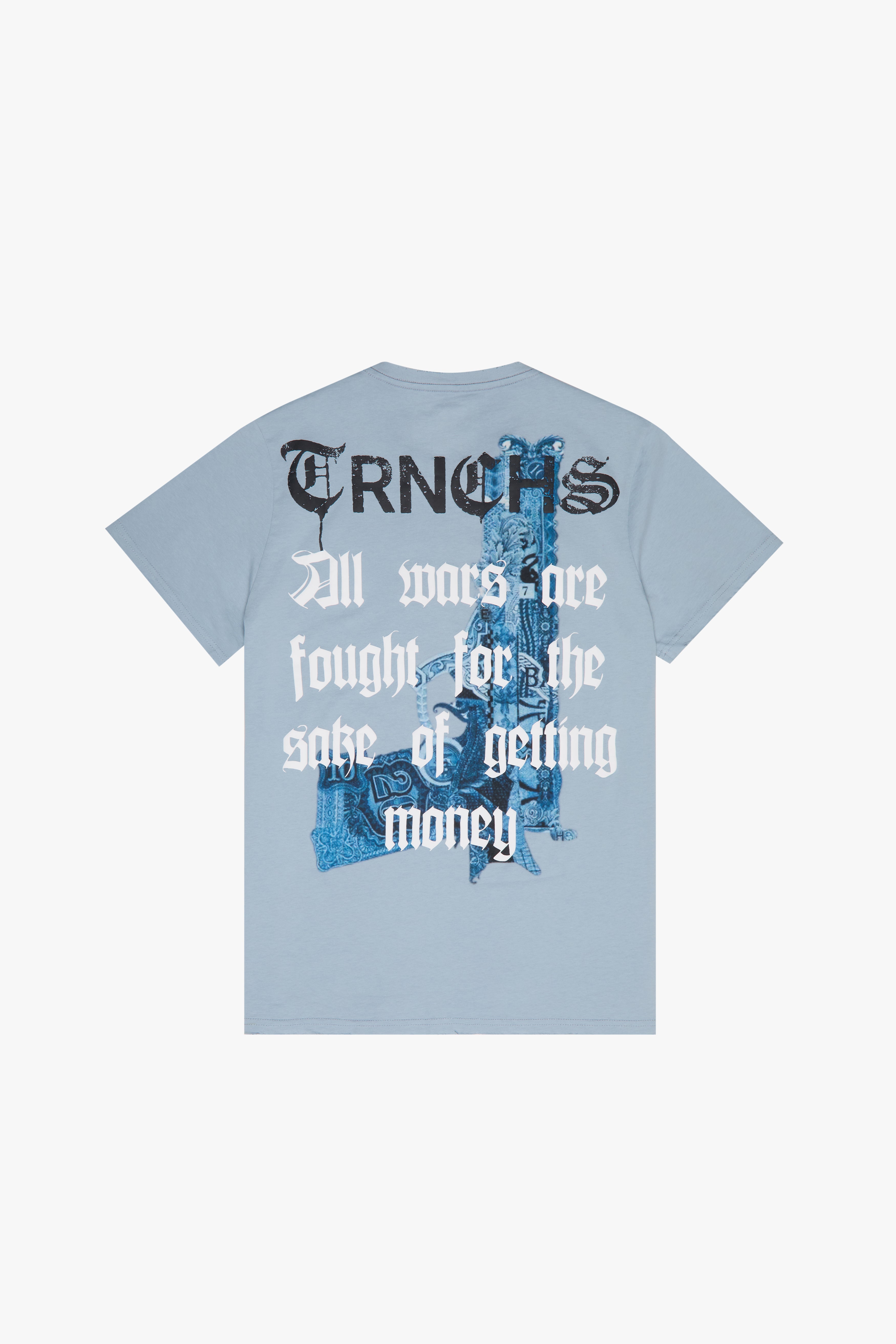 Sale "WAR MONEY" Vintage Blue Tee
