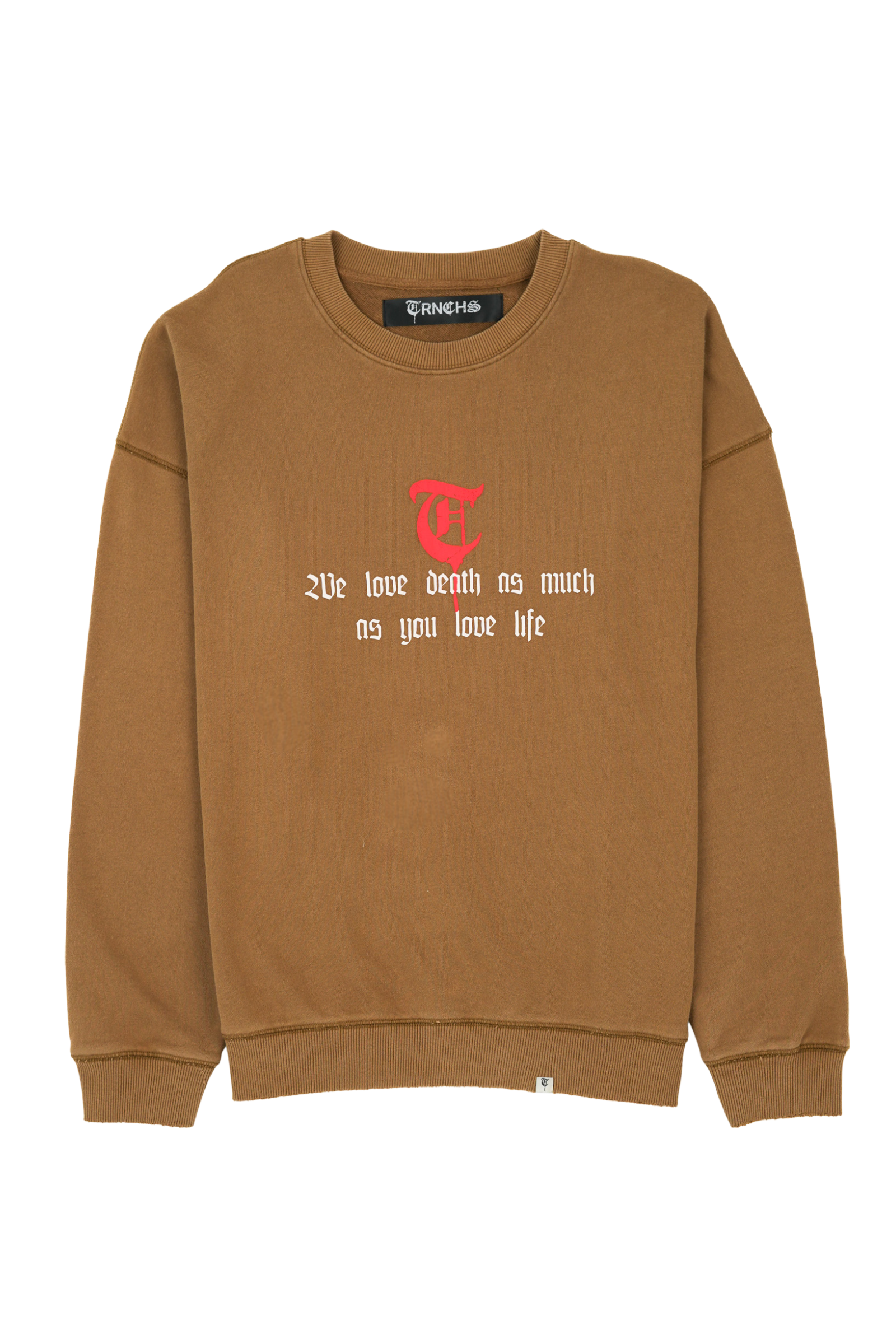 "KHANDAQ" Mocha Crewneck