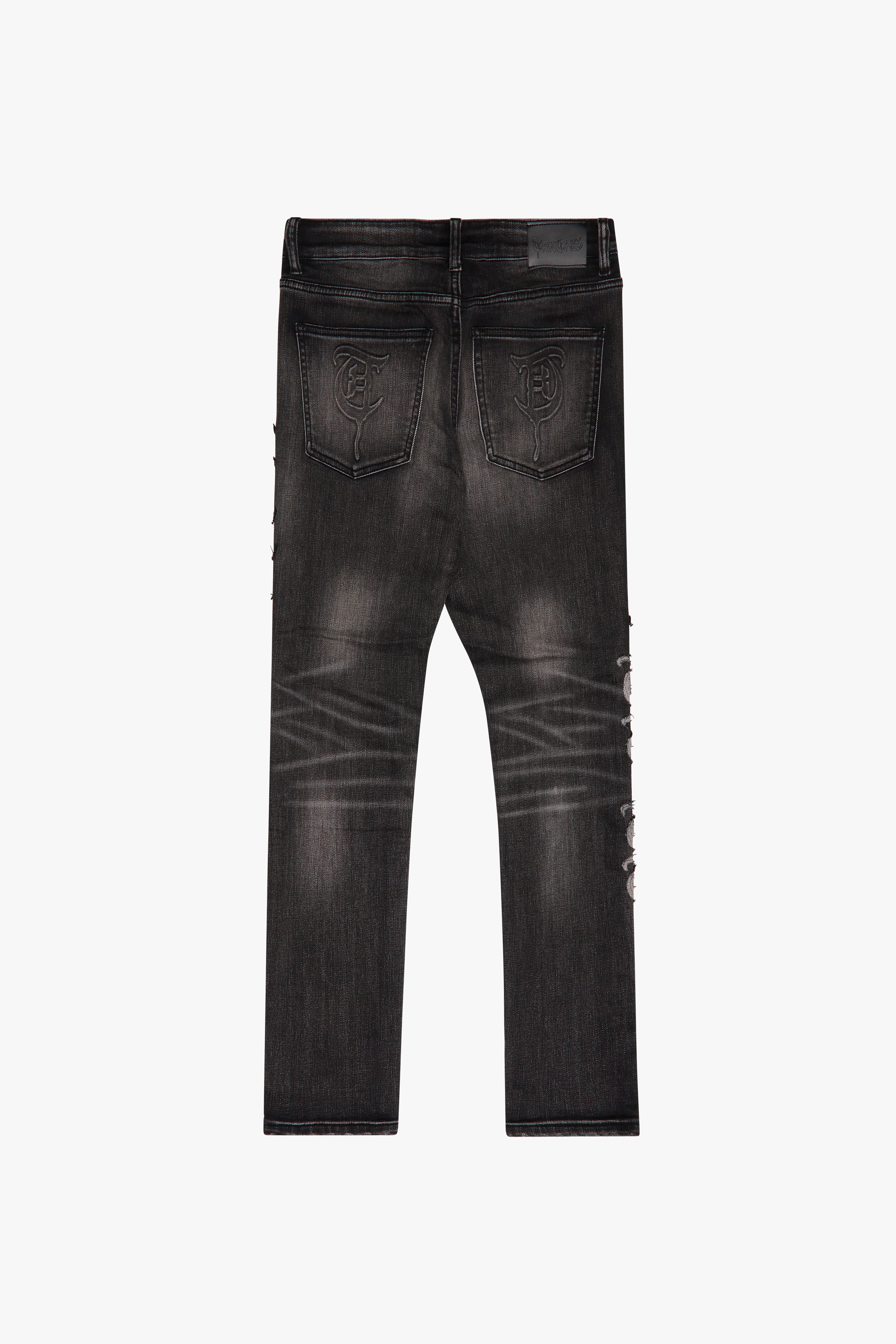 Sale "SINJIL" Black Wash Skinny Denim