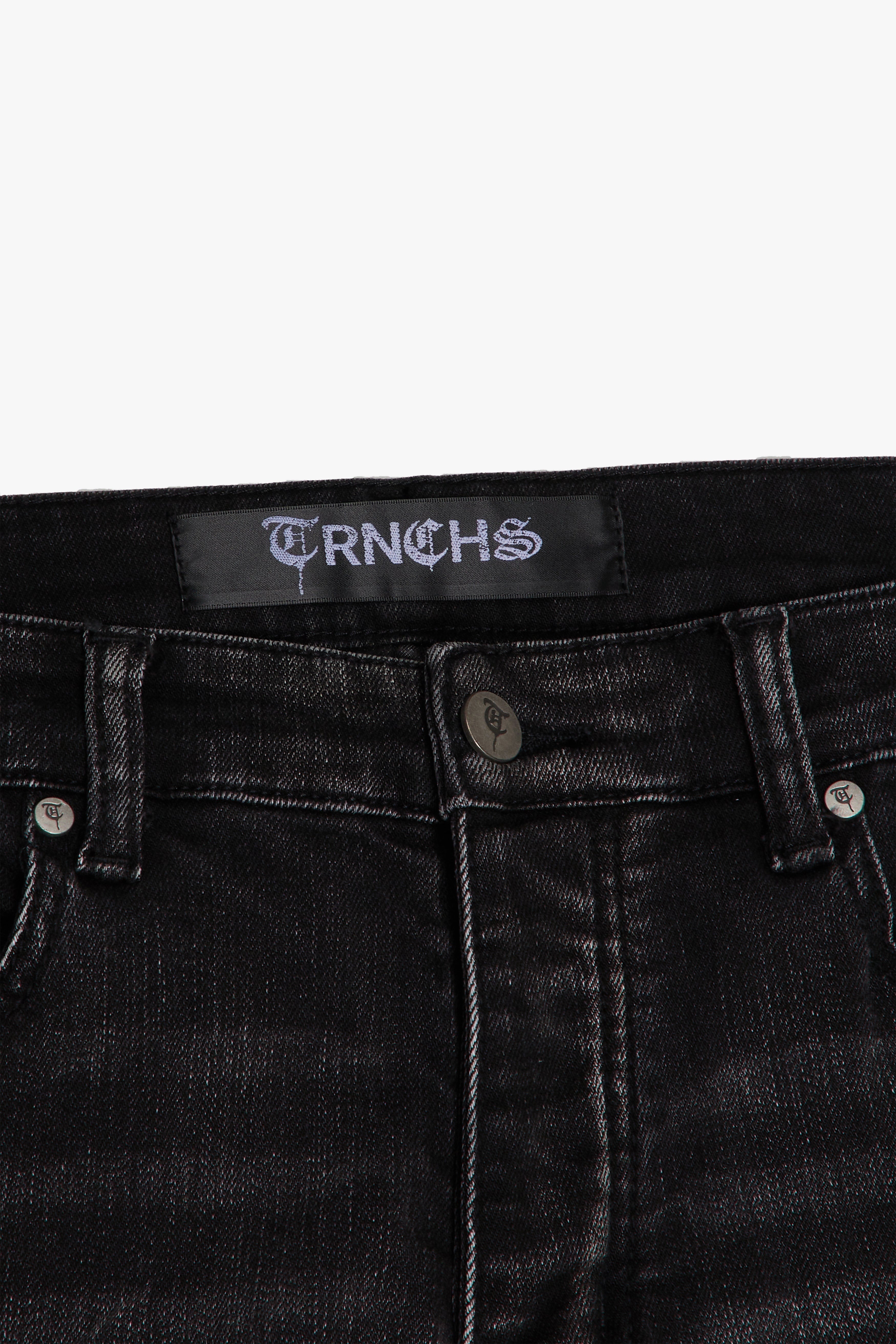 Sale "QUDS" Gray Wash Skinny Denim