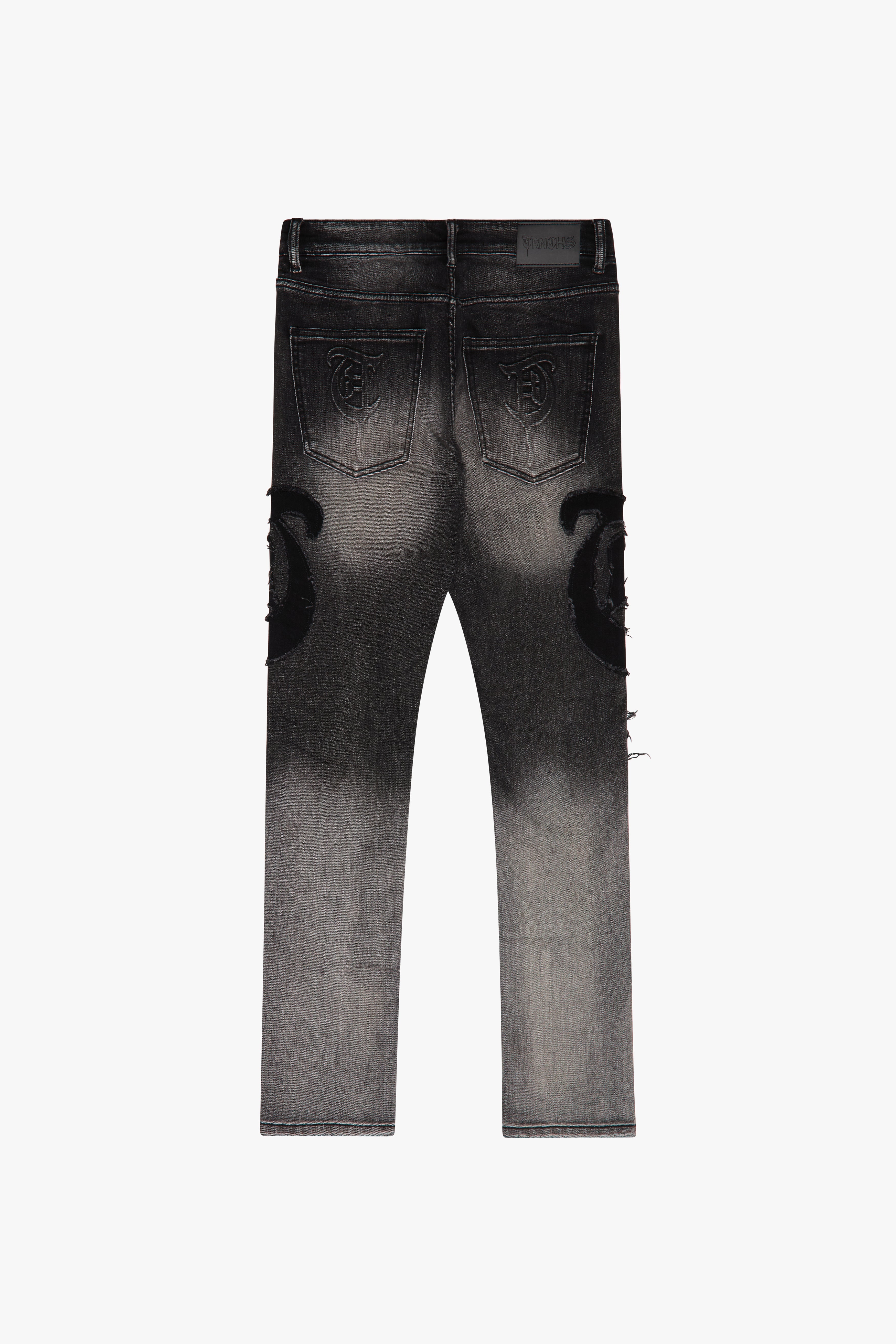 Sale "QUDS" Gray Wash Skinny Denim