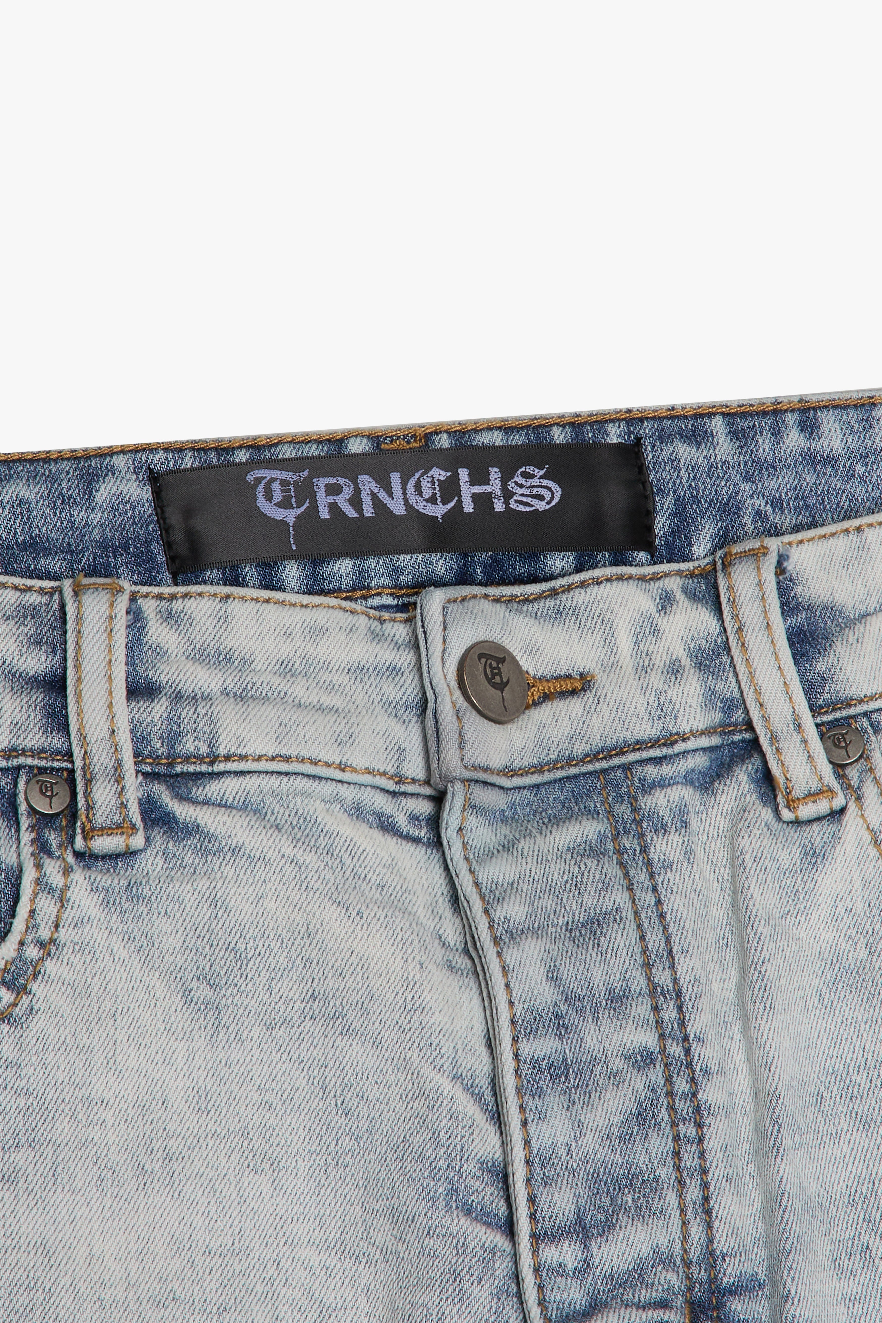 Sale "QUDS" Light Wash Skinny Denim