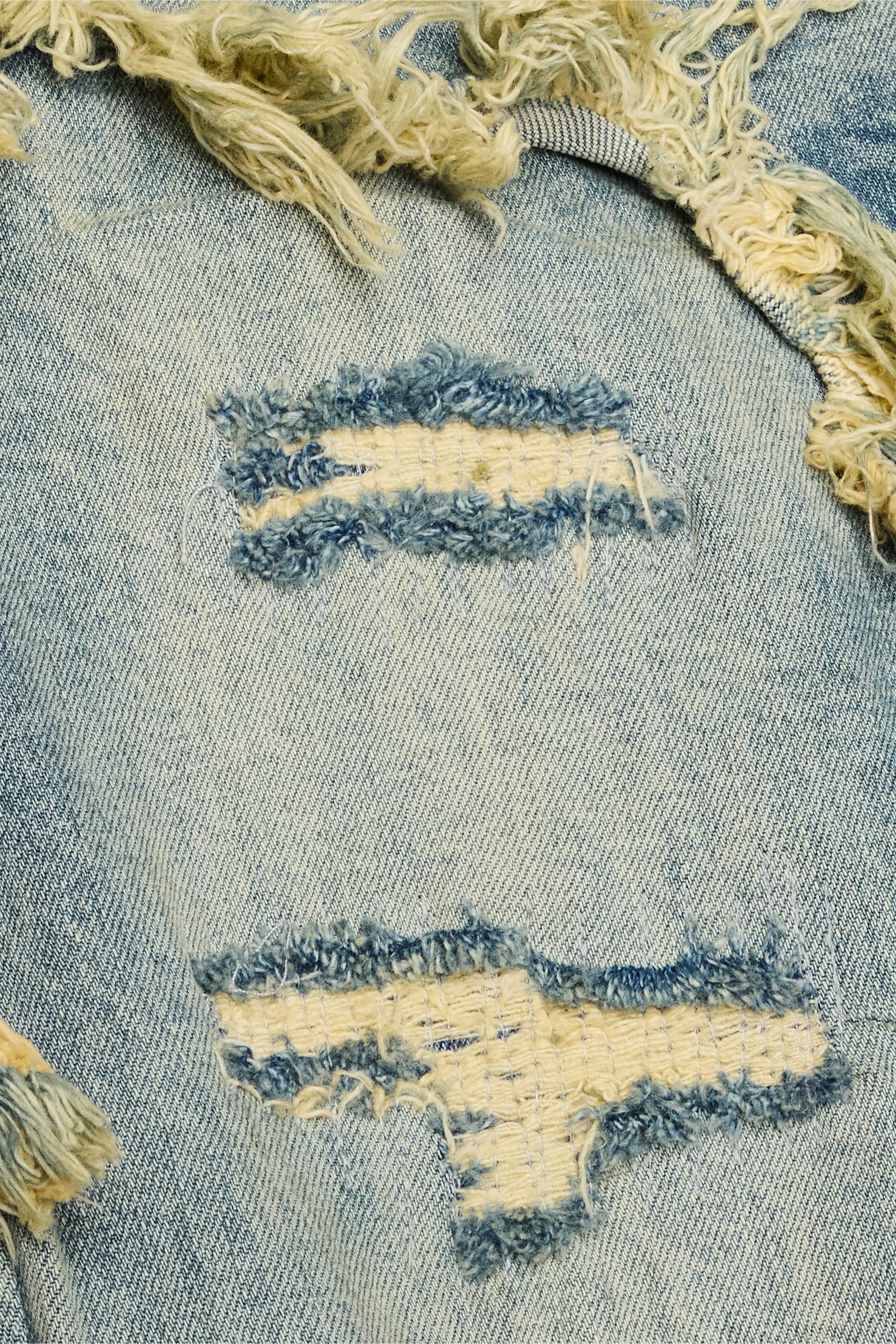 "TA'IZZ" Light Wash Skinny Denim